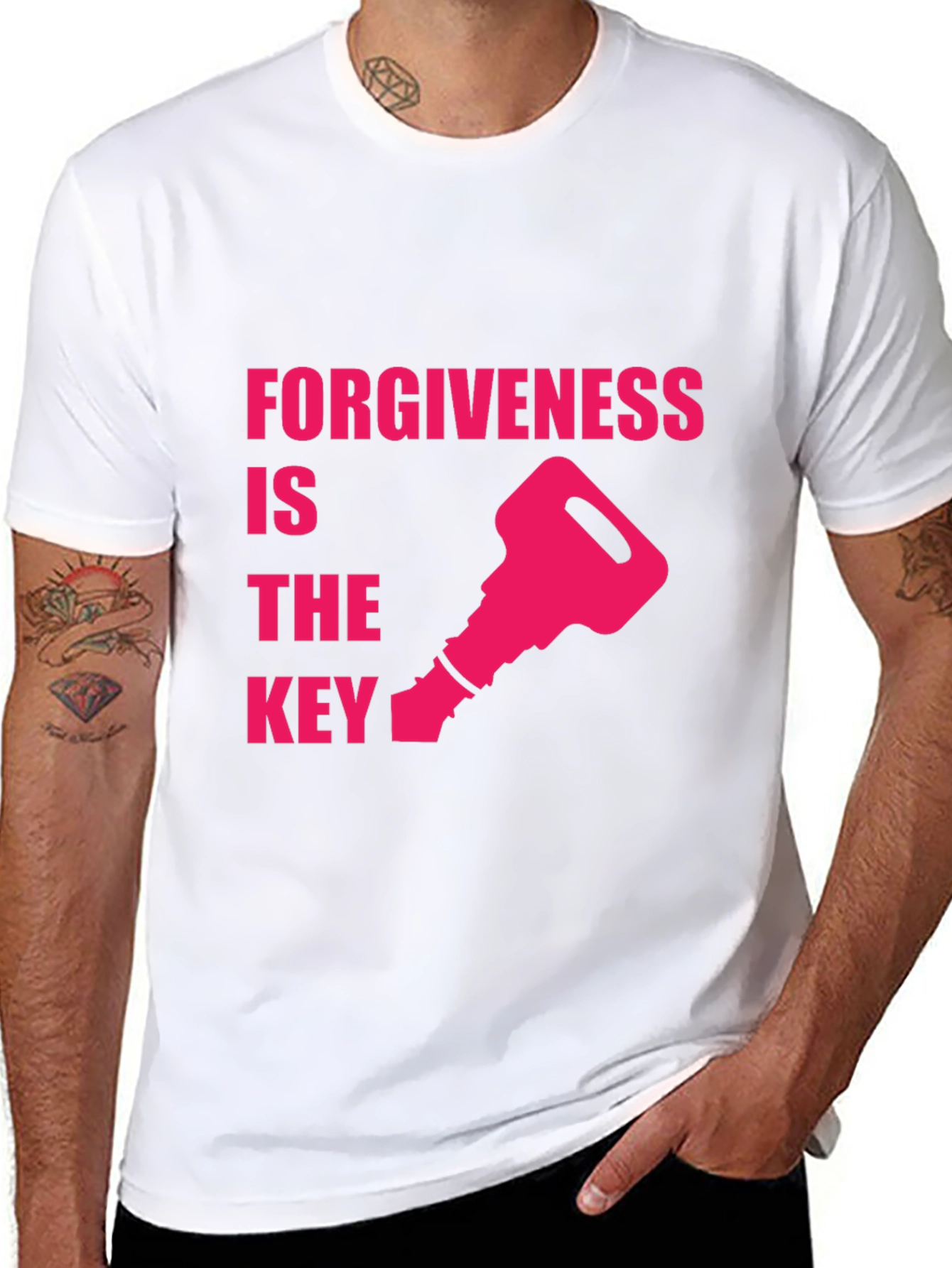 Forgiveness is the Key Black T-Shirt