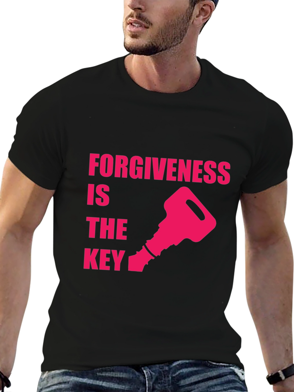 Forgiveness is the Key Black T-Shirt