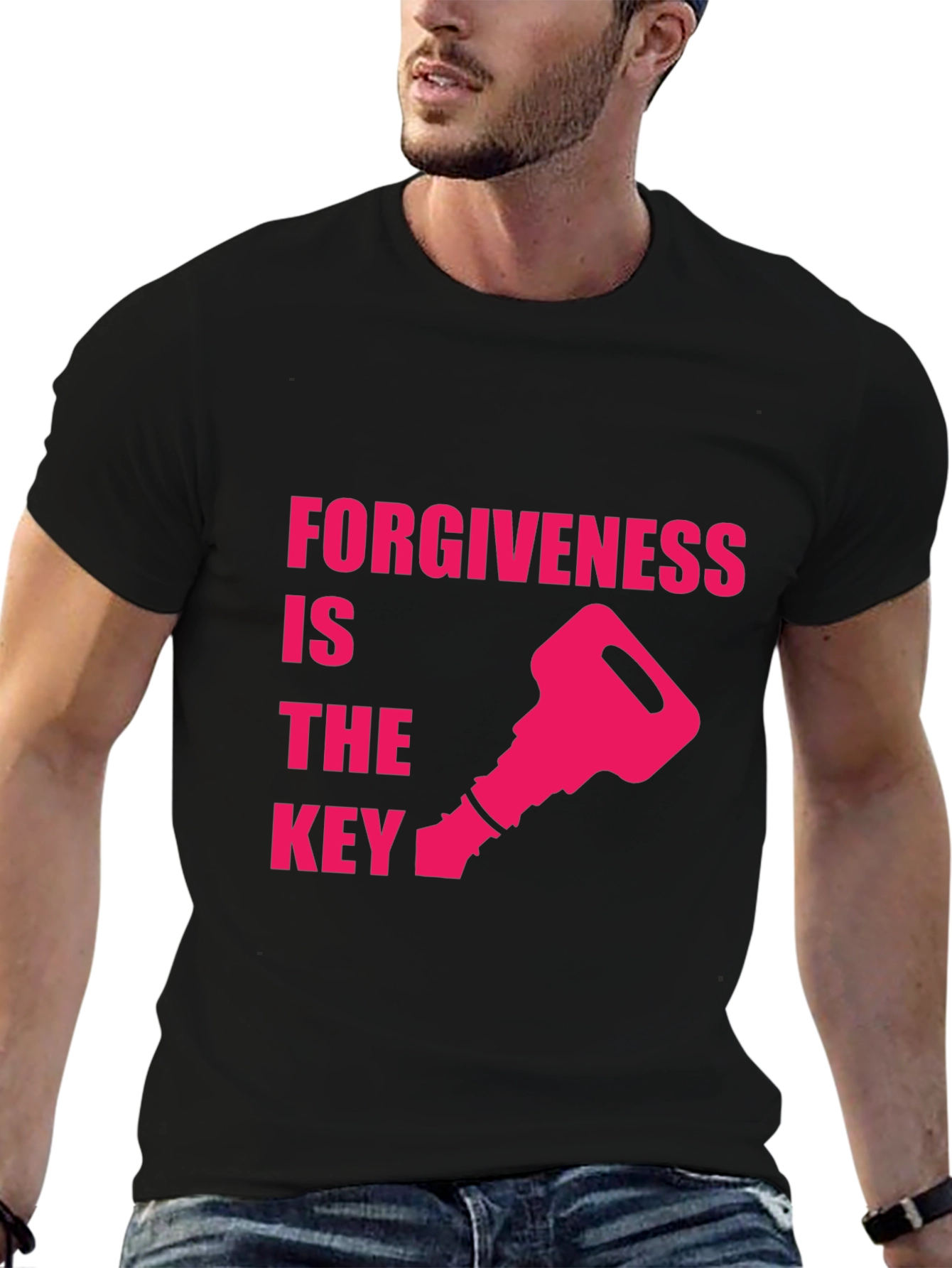 Forgiveness is the Key Black T-Shirt