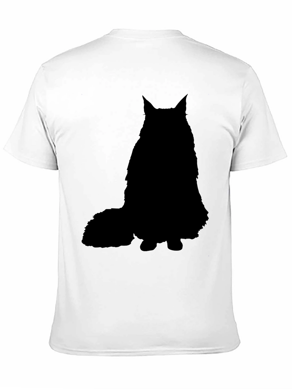 Black Cat Silhouette Graphic T-Shirt