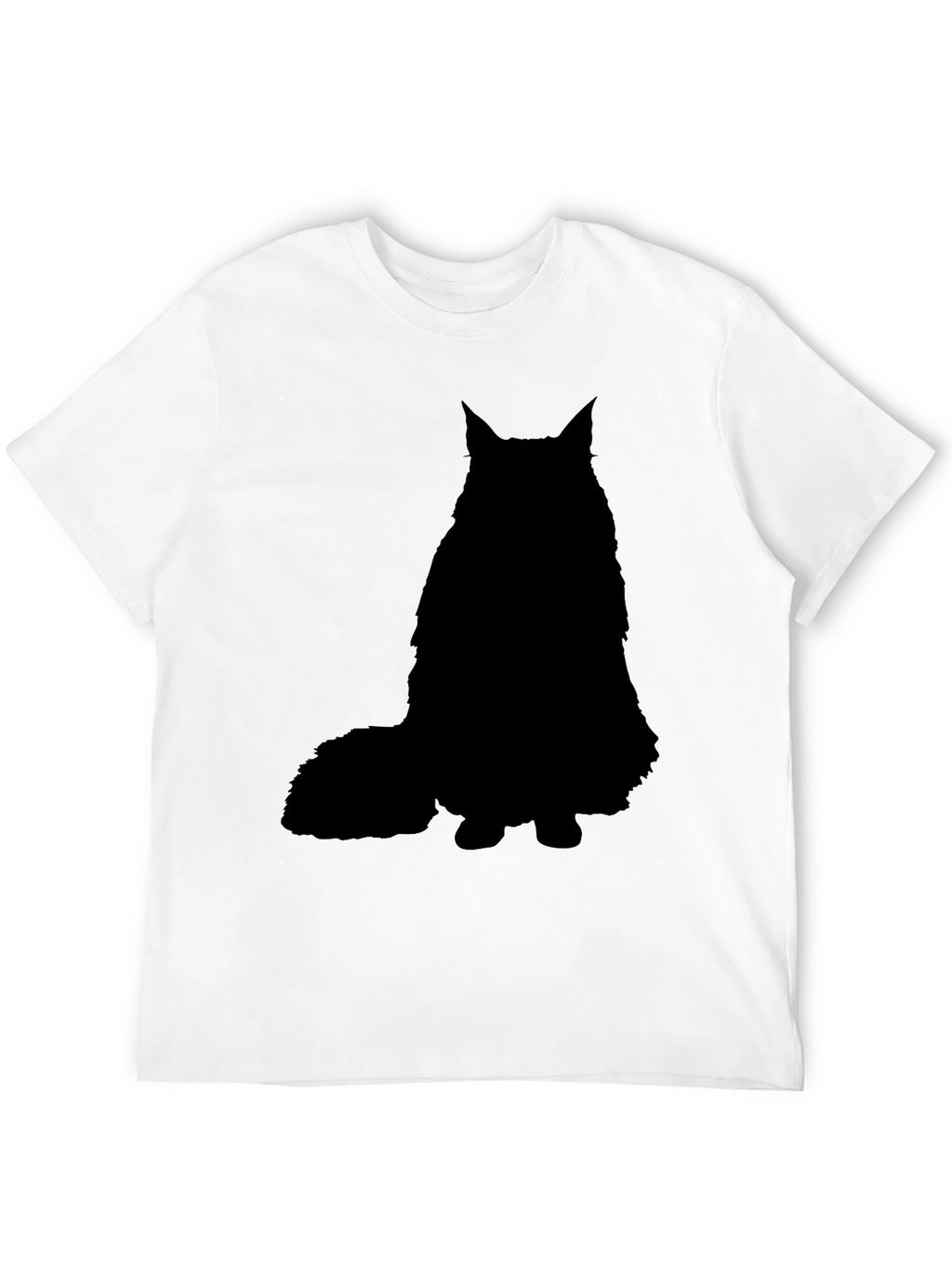 Black Cat Silhouette Graphic T-Shirt