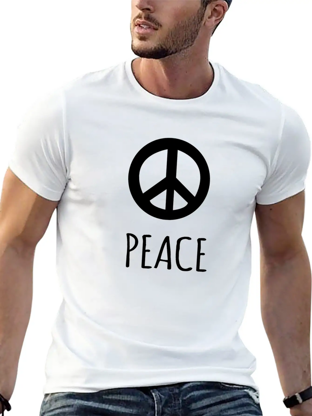 PEACE Breathable Graphic T-Shirt – Perfect For Casual Days