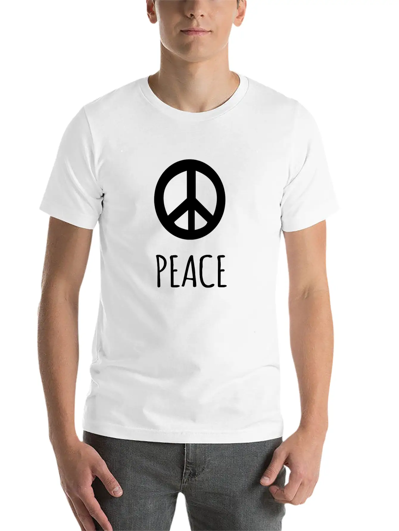PEACE Breathable Graphic T-Shirt – Perfect For Casual Days