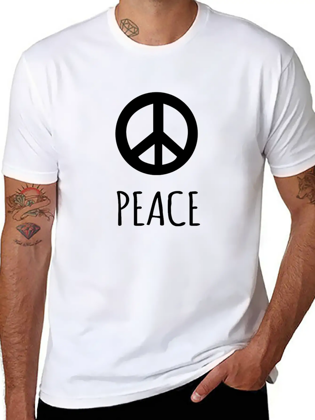 PEACE Breathable Graphic T-Shirt – Perfect For Casual Days