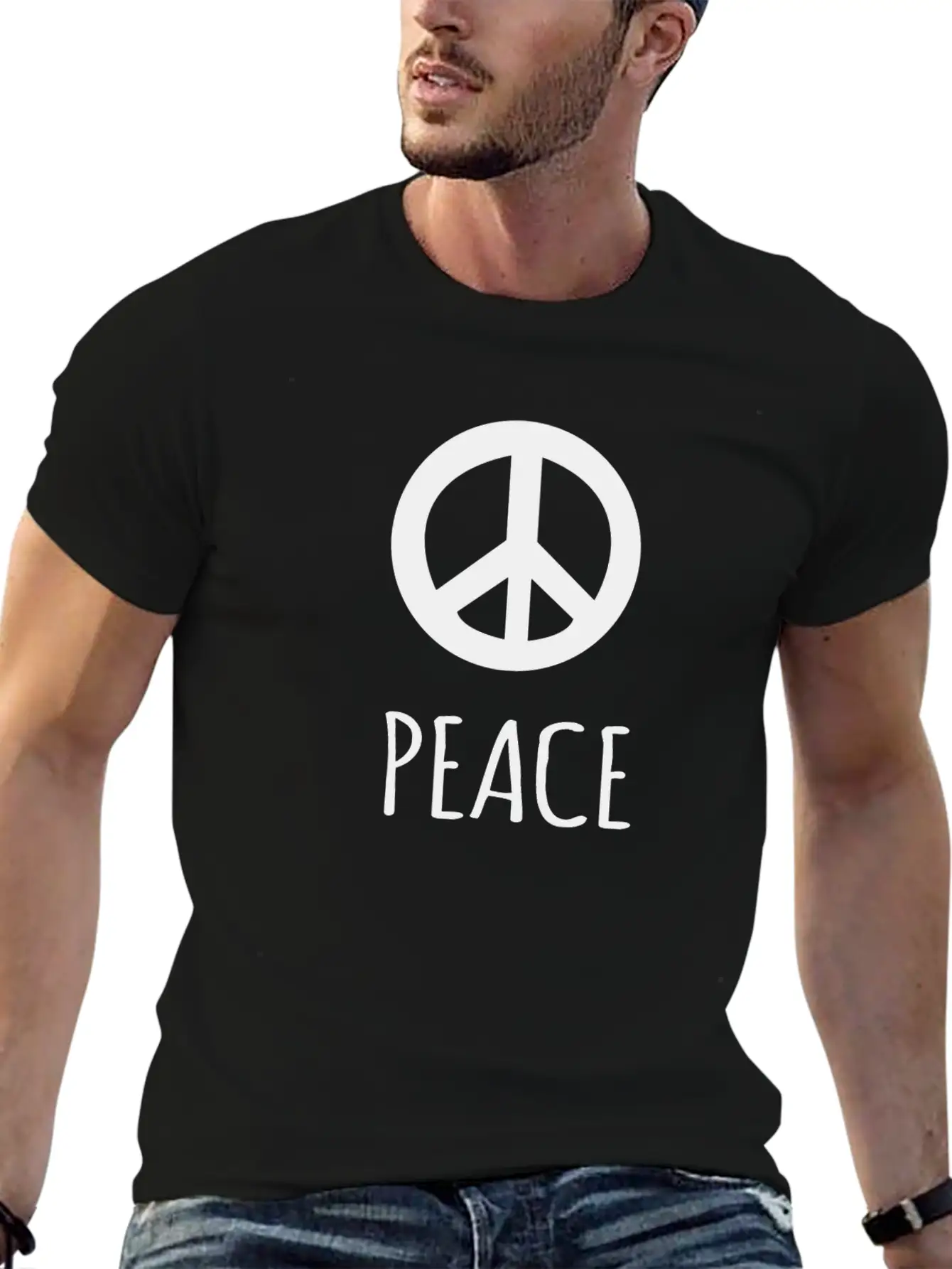 PEACE Breathable Graphic T-Shirt – Perfect For Casual Days