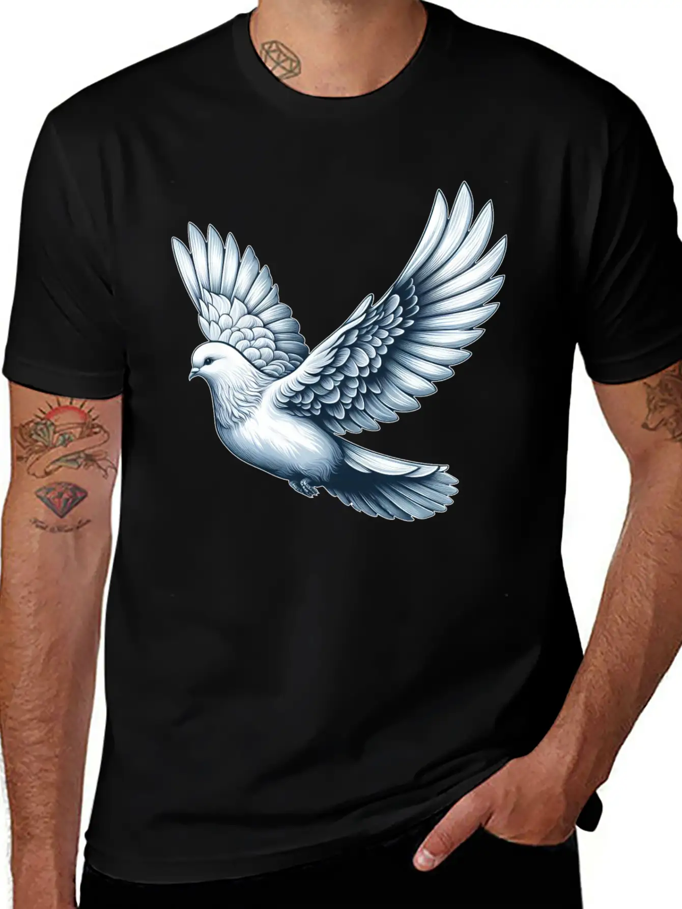 Peace Dove Bird Symbol For Peace Timeless Short Sleeve Tee – Comfy And Minimalist Design