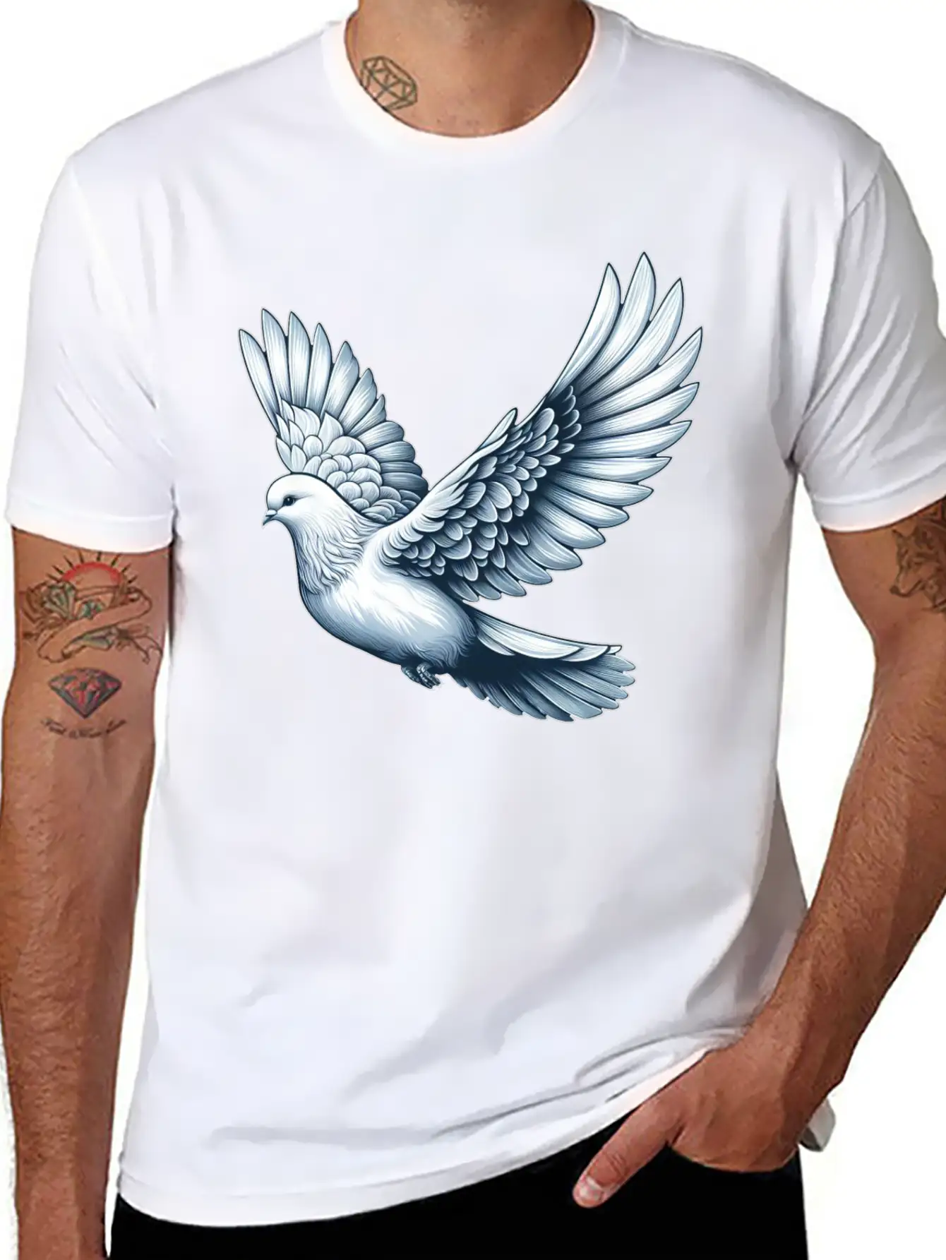 Peace Dove Bird Symbol For Peace Timeless Short Sleeve Tee – Comfy And Minimalist Design