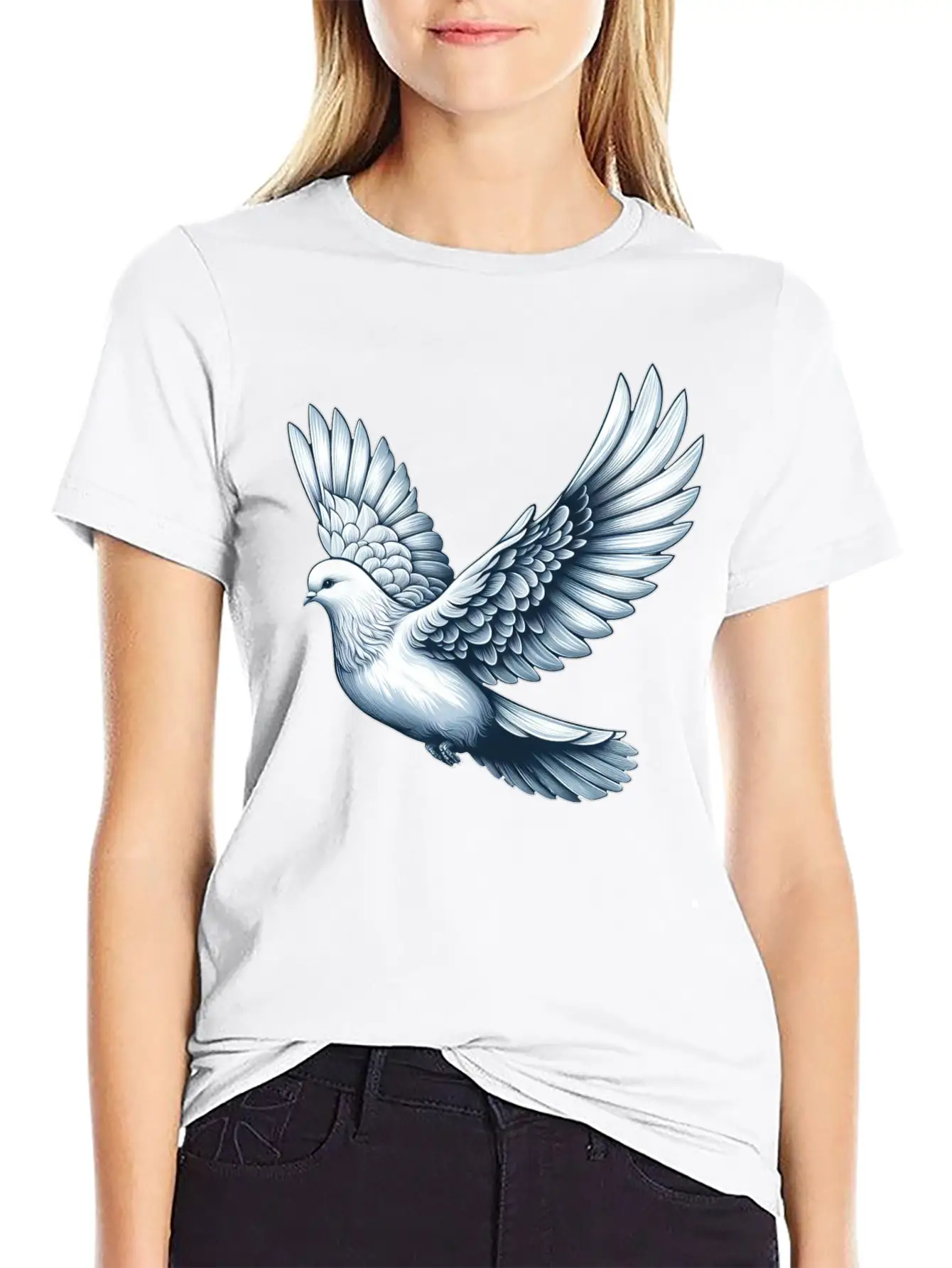 Peace Dove Bird Symbol For Peace Timeless Short Sleeve Tee – Comfy And Minimalist Design