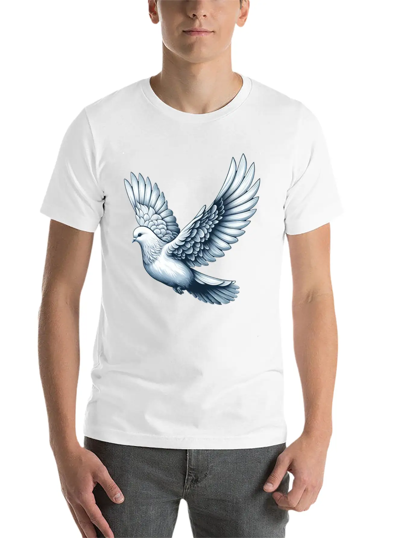 Peace Dove Bird Symbol For Peace Timeless Short Sleeve Tee – Comfy And Minimalist Design