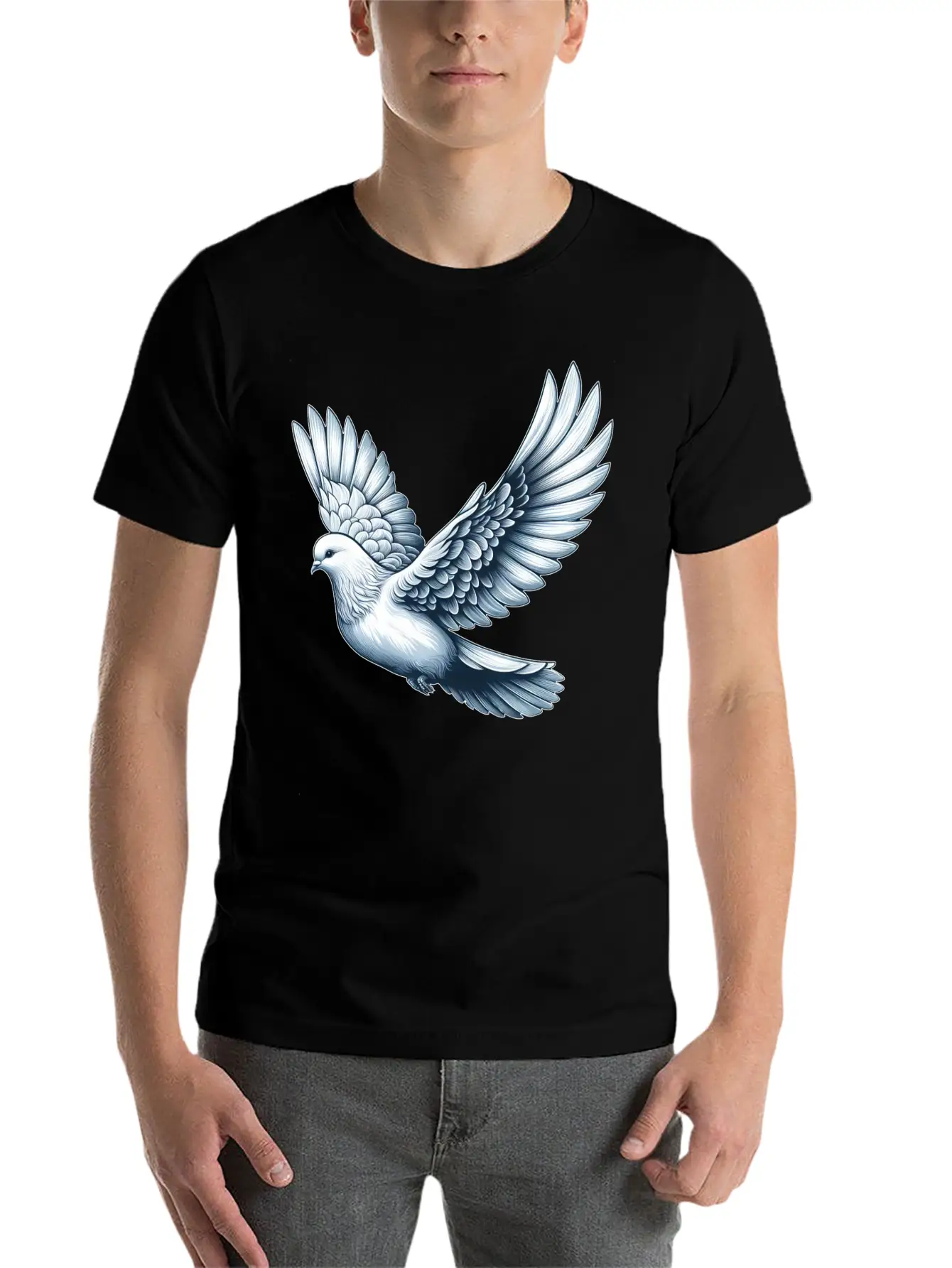 Peace Dove Bird Symbol For Peace Timeless Short Sleeve Tee – Comfy And Minimalist Design