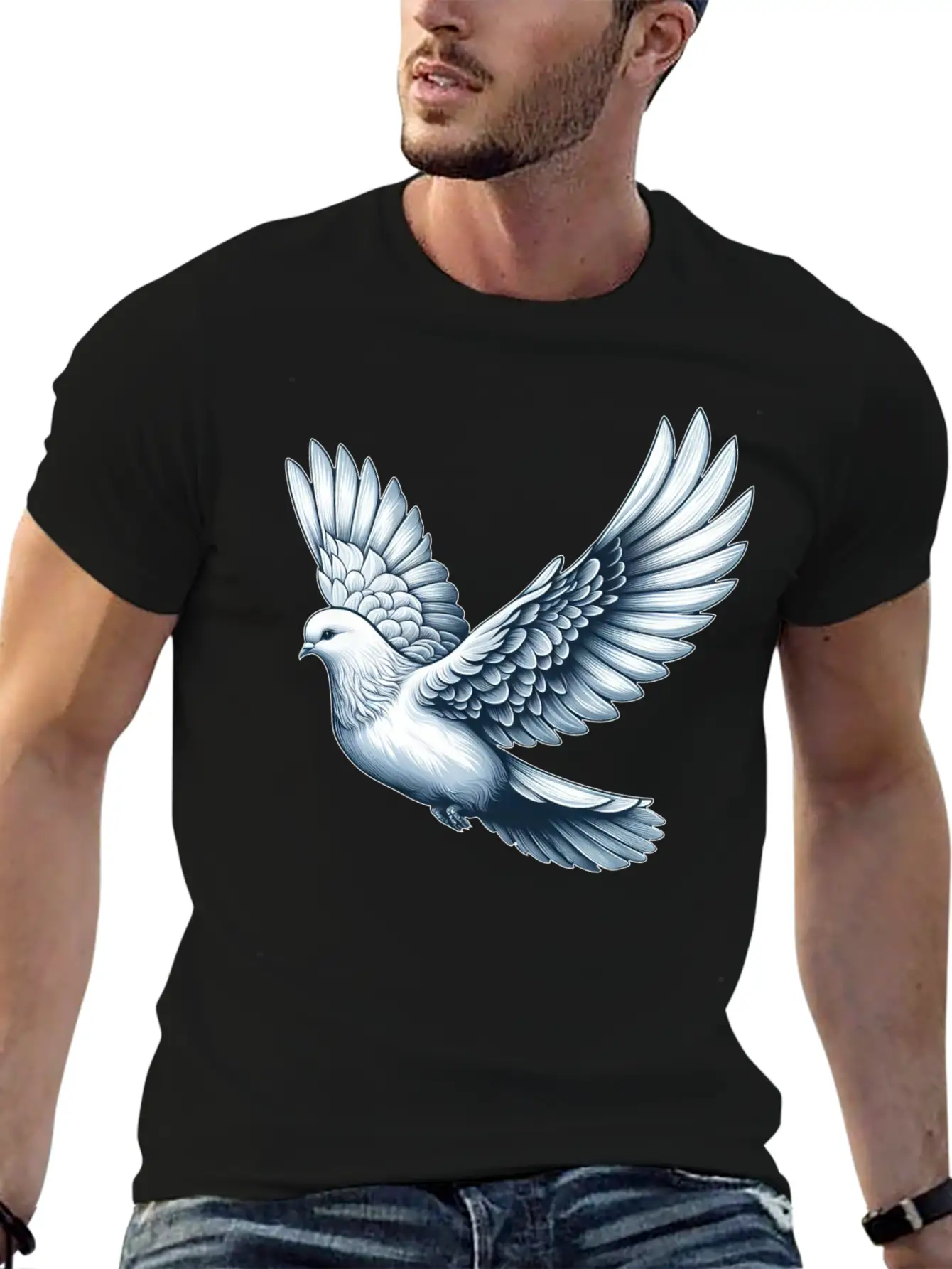 Peace Dove Bird Symbol For Peace Timeless Short Sleeve Tee – Comfy And Minimalist Design
