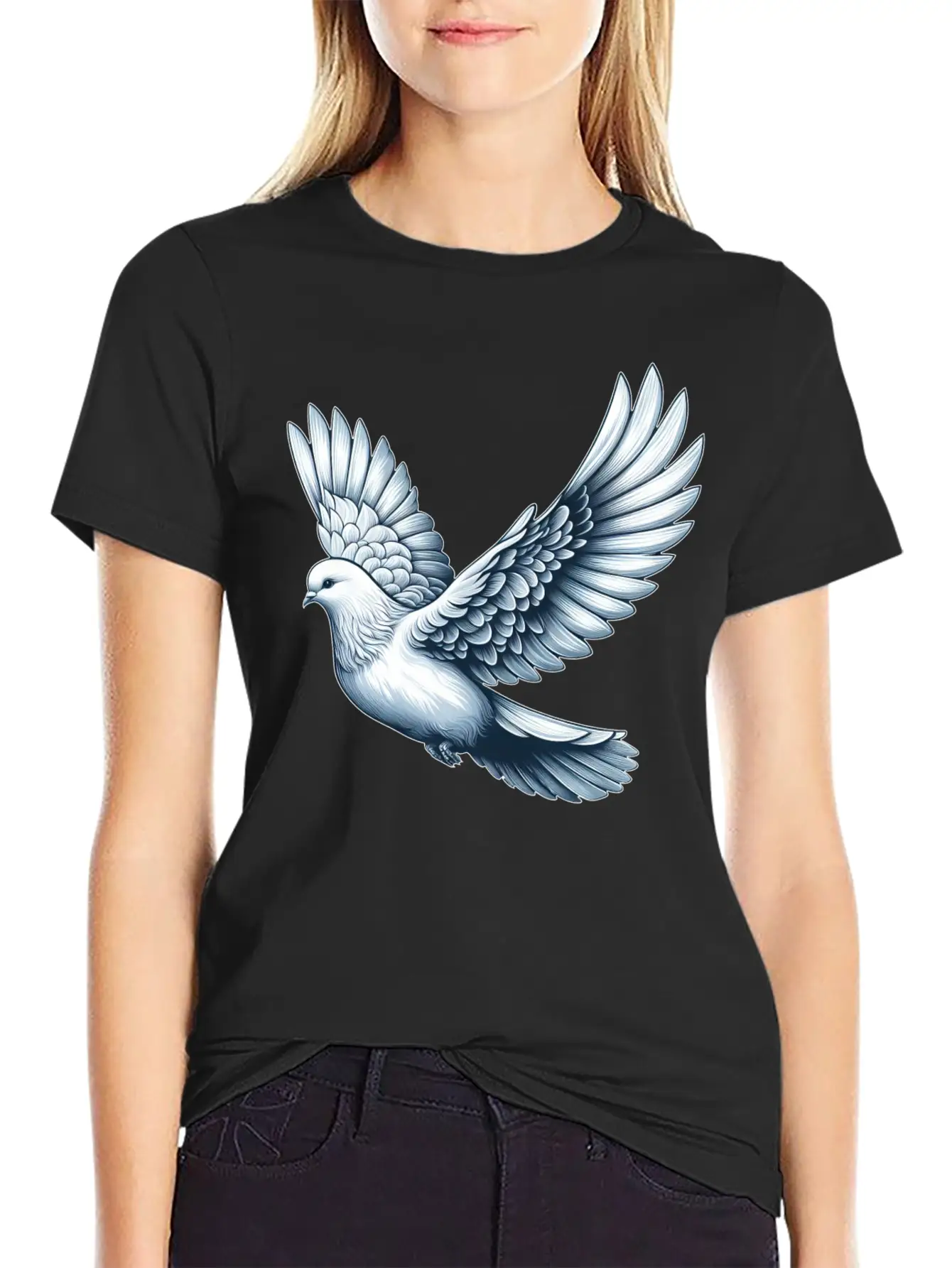 Peace Dove Bird Symbol For Peace Timeless Short Sleeve Tee – Comfy And Minimalist Design
