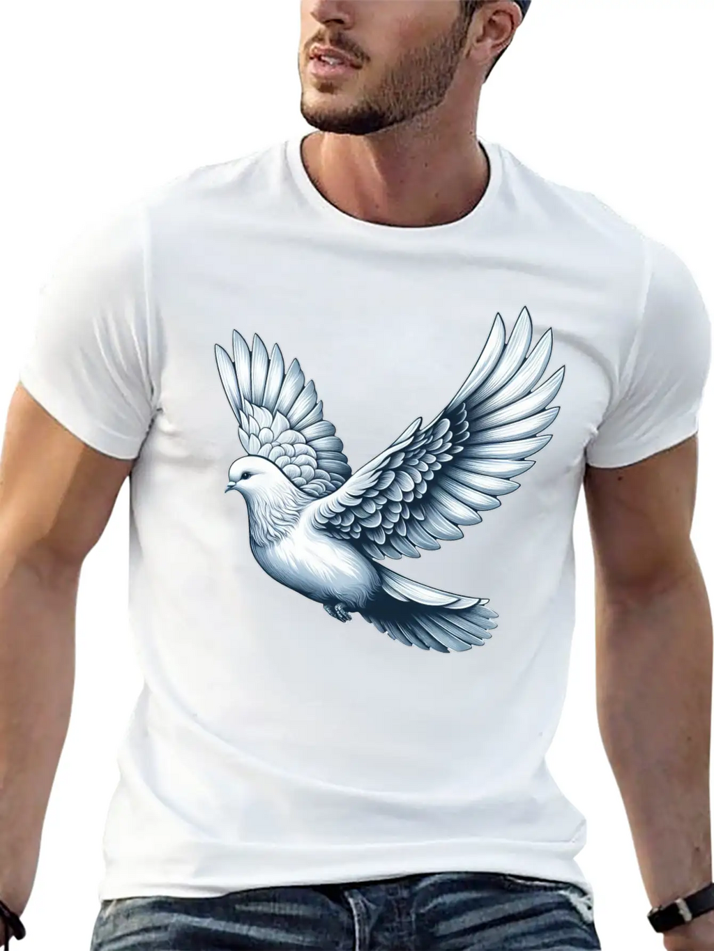 Peace Dove Bird Symbol For Peace Timeless Short Sleeve Tee – Comfy And Minimalist Design