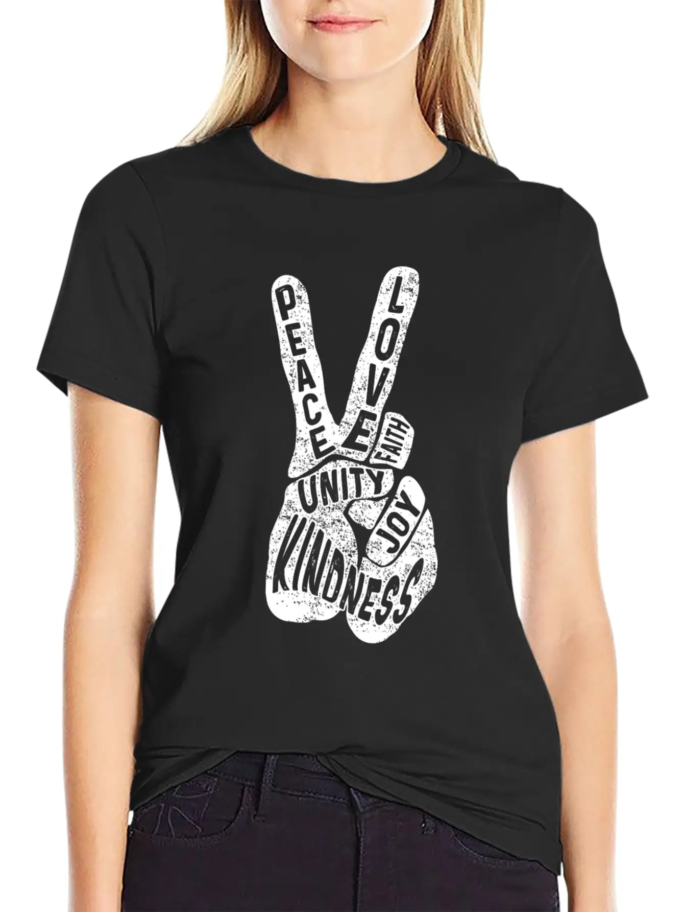 Peace Freedom And Love Classic Cotton Tee – Unisex Comfort For Any Season