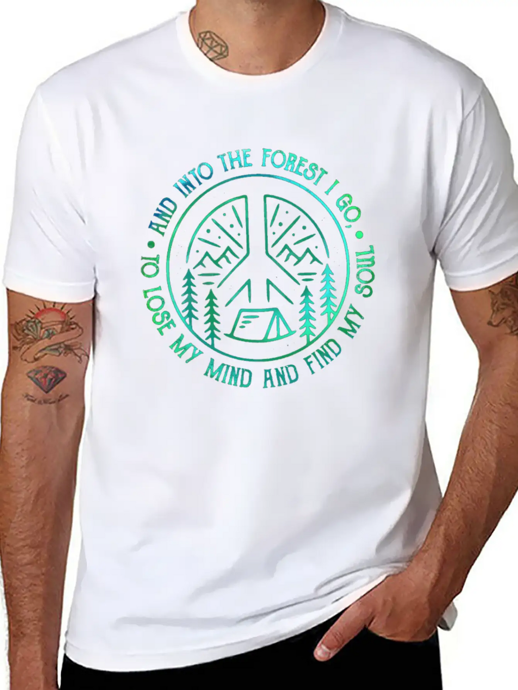 Peace Into Forest I Go To Lose My Mind Find Soul Breathable Graphic T-Shirt – Perfect For Casual Days
