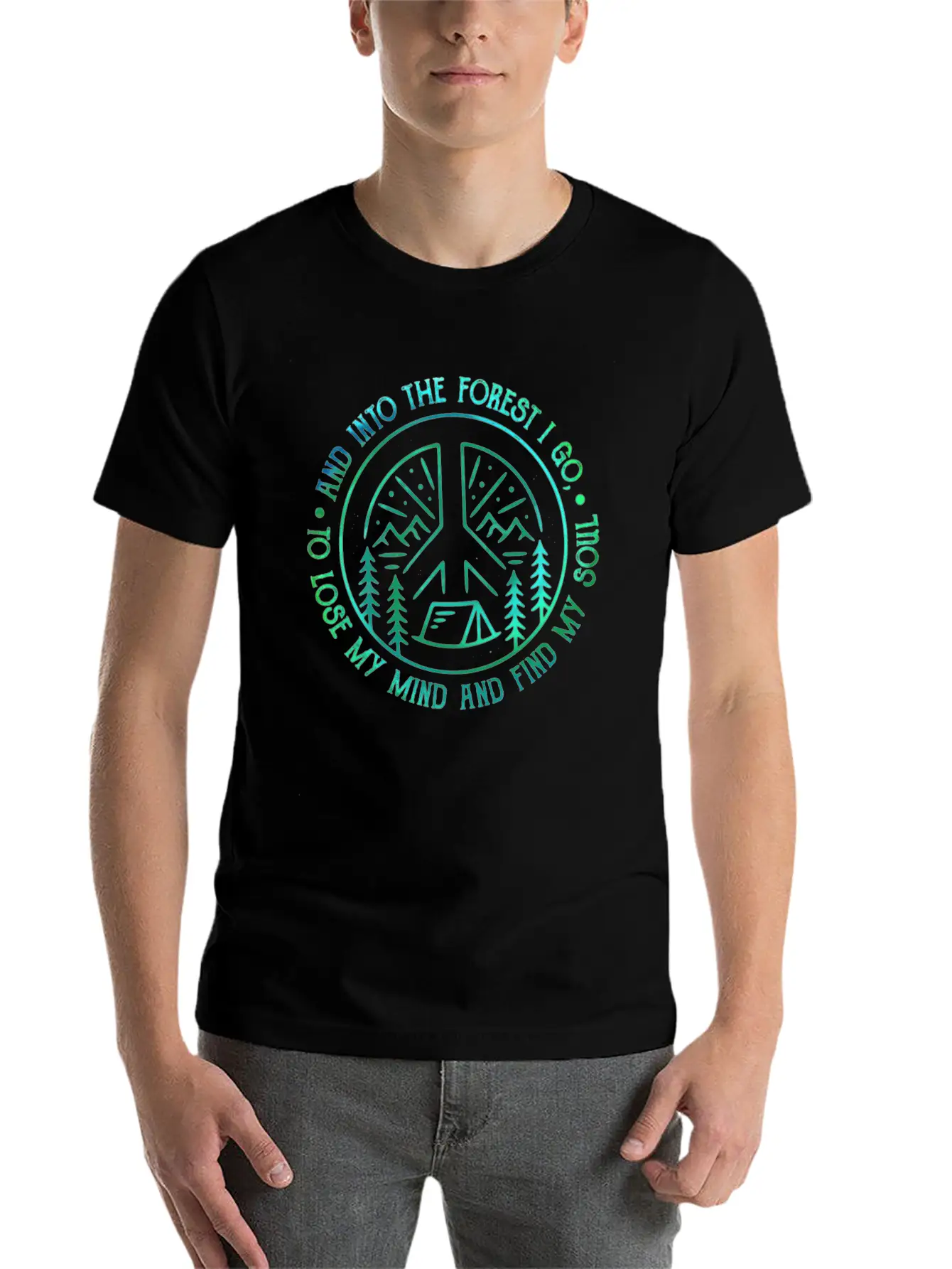 Peace Into Forest I Go To Lose My Mind Find Soul Breathable Graphic T-Shirt – Perfect For Casual Days