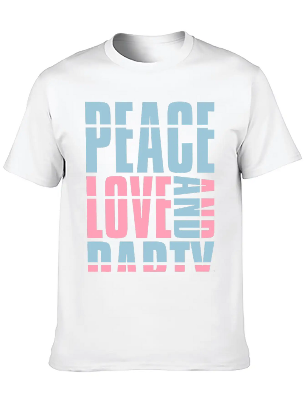 Peace Love And Party Concert Crew Friends Saying D Classic Cotton Tee – Unisex Comfort For Any Season