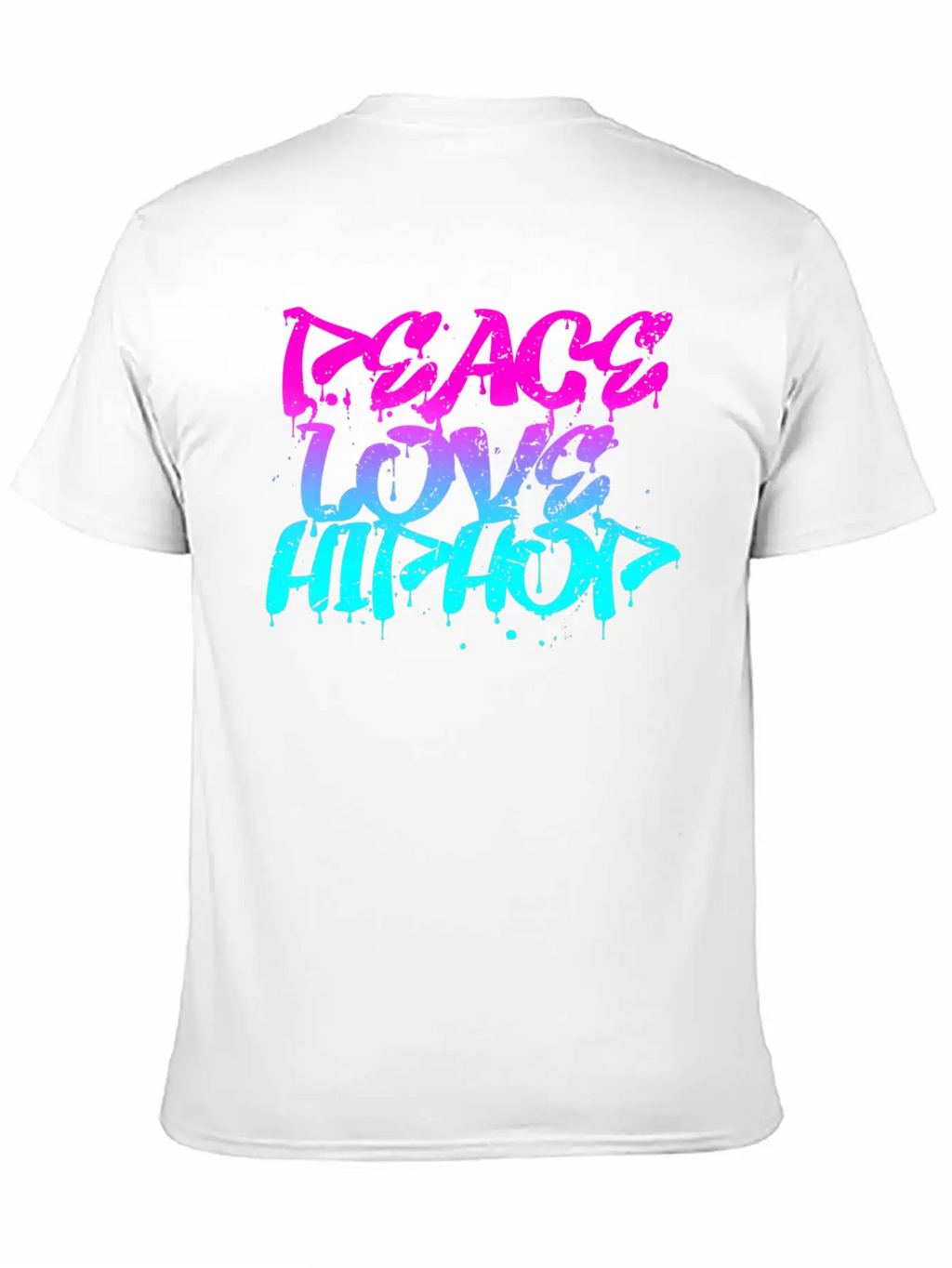 Peace Love Hip Hop Graffiti Retro Rap Music Unisex Casual T-Shirt – Clean Design For Daily Comfort