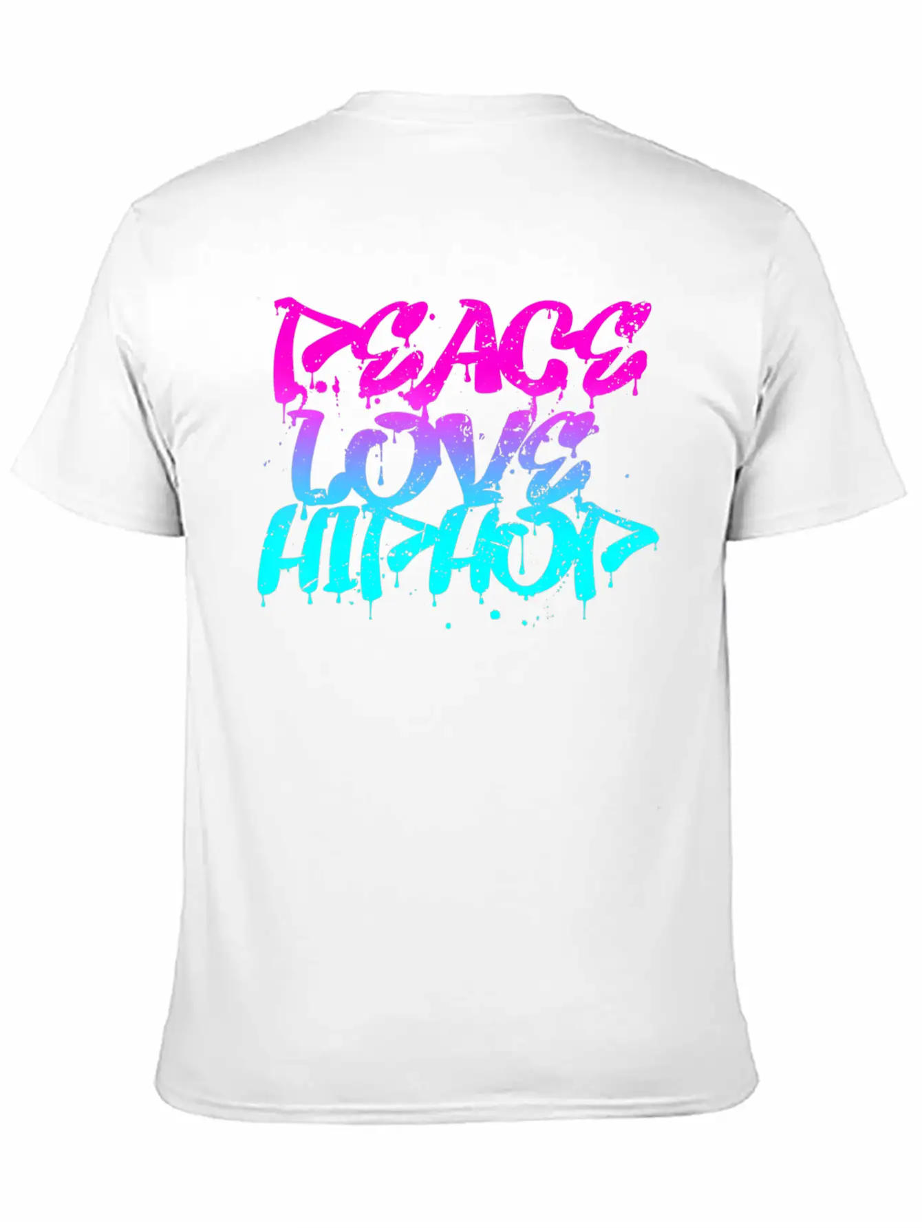 Peace Love Hip Hop Graffiti Retro Rap Music Unisex Casual T-Shirt – Clean Design For Daily Comfort