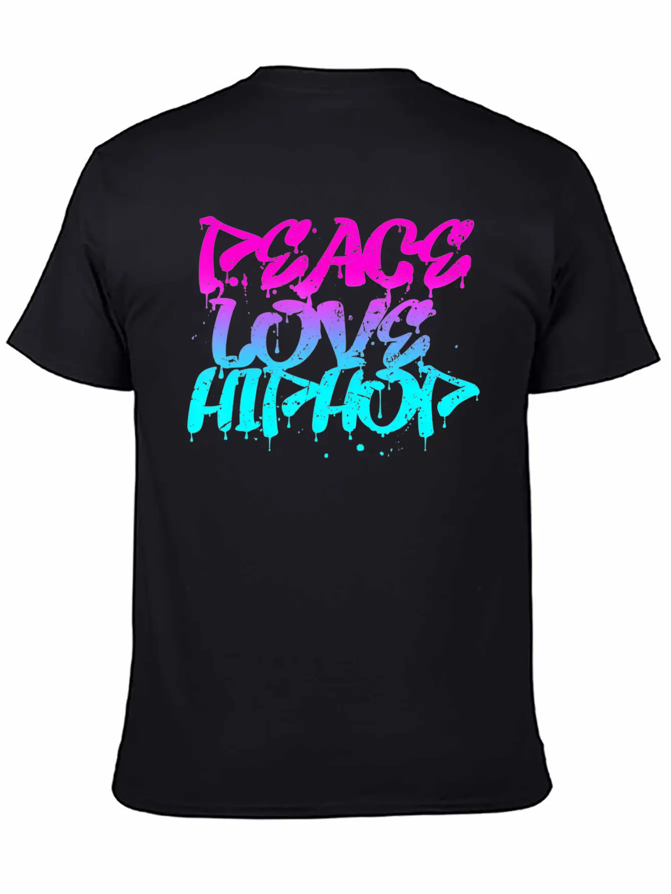 Peace Love Hip Hop Graffiti Retro Rap Music Unisex Casual T-Shirt – Clean Design For Daily Comfort