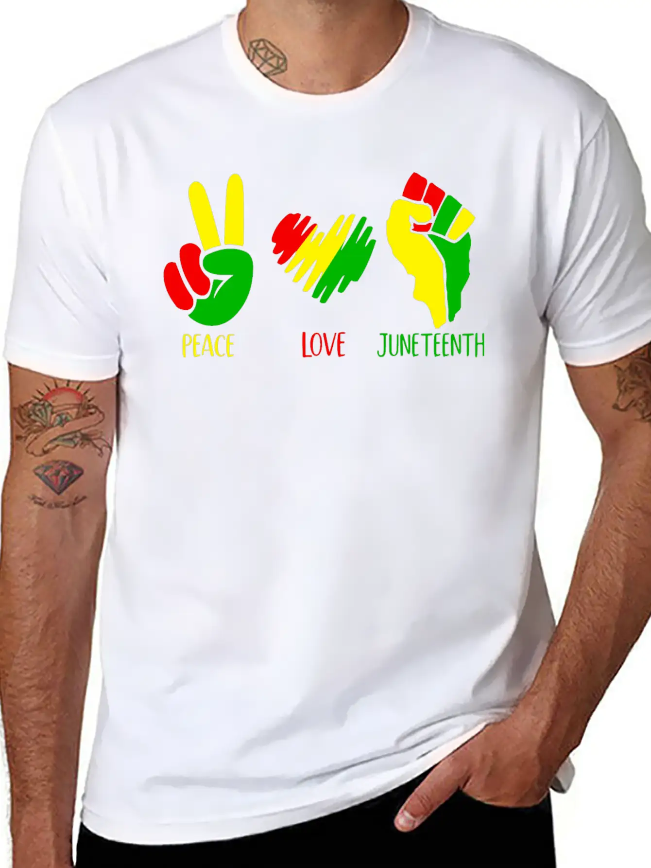 Peace Love Juneteenth Shirt Classic Cotton Tee – Unisex Comfort For Any Season