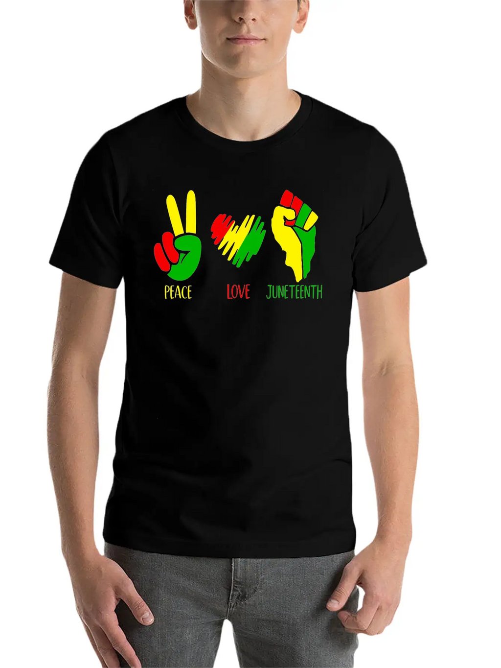 Peace Love Juneteenth Shirt Classic Cotton Tee – Unisex Comfort For Any Season