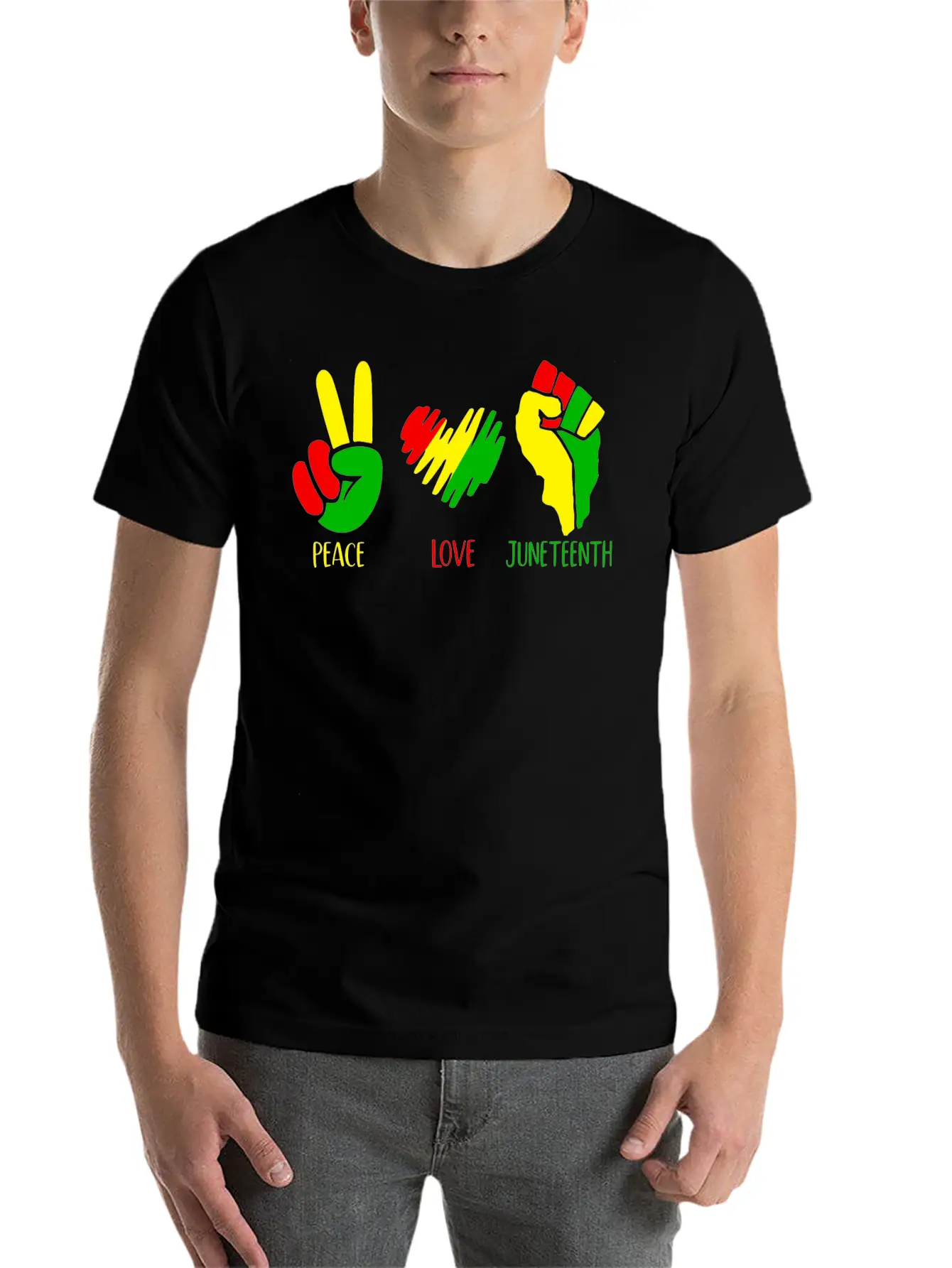 Peace Love Juneteenth Shirt Classic Cotton Tee – Unisex Comfort For Any Season