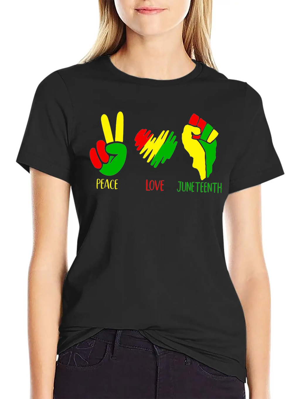 Peace Love Juneteenth Shirt Classic Cotton Tee – Unisex Comfort For Any Season