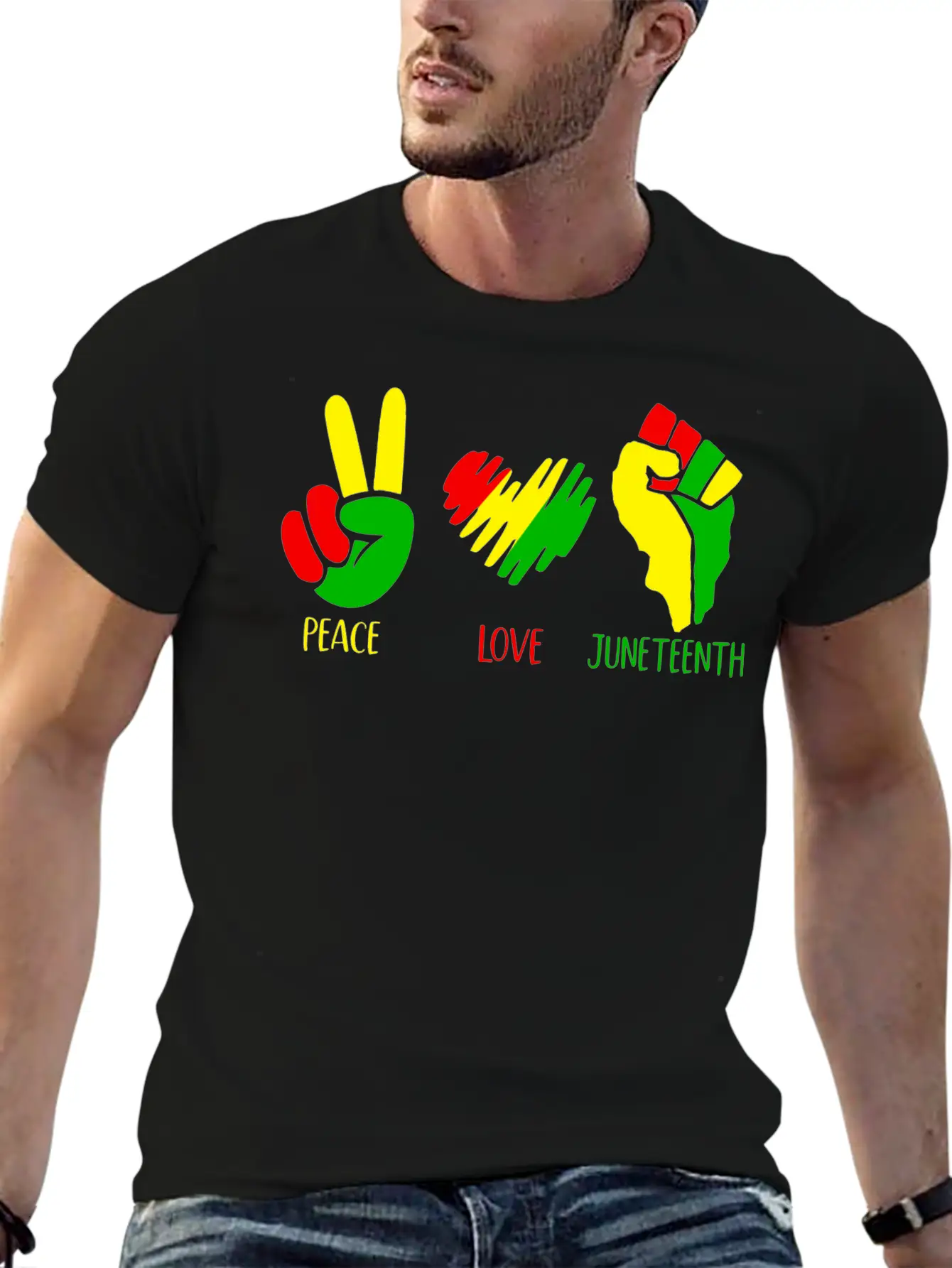 Peace Love Juneteenth Shirt Classic Cotton Tee – Unisex Comfort For Any Season