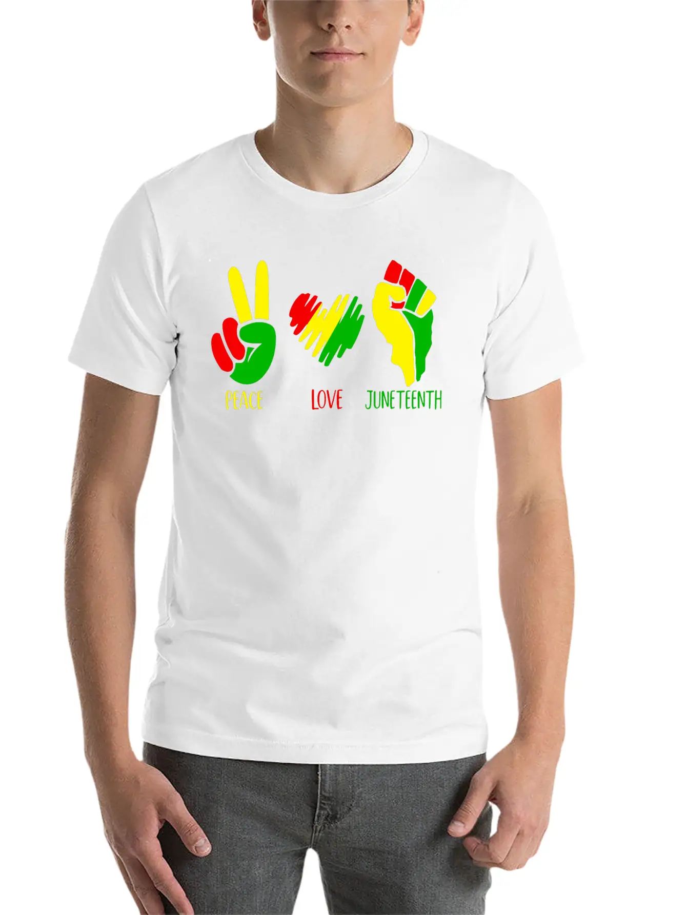 Peace Love Juneteenth Shirt Classic Cotton Tee – Unisex Comfort For Any Season