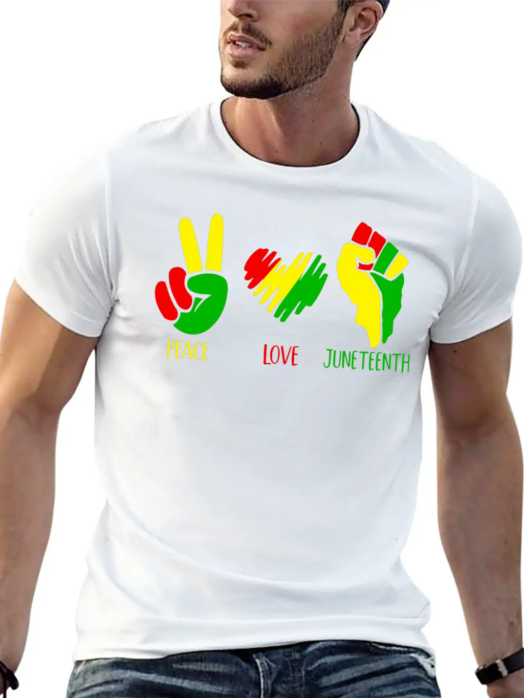 Peace Love Juneteenth Shirt Classic Cotton Tee – Unisex Comfort For Any Season