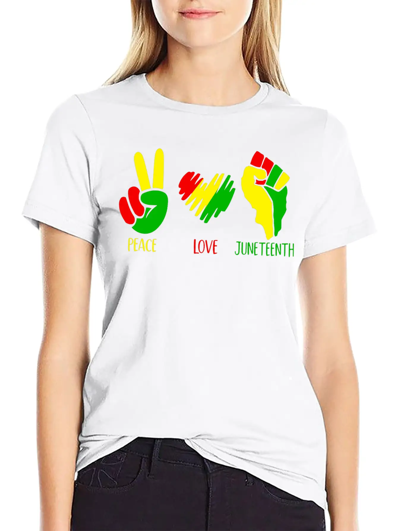 Peace Love Juneteenth Shirt Classic Cotton Tee – Unisex Comfort For Any Season