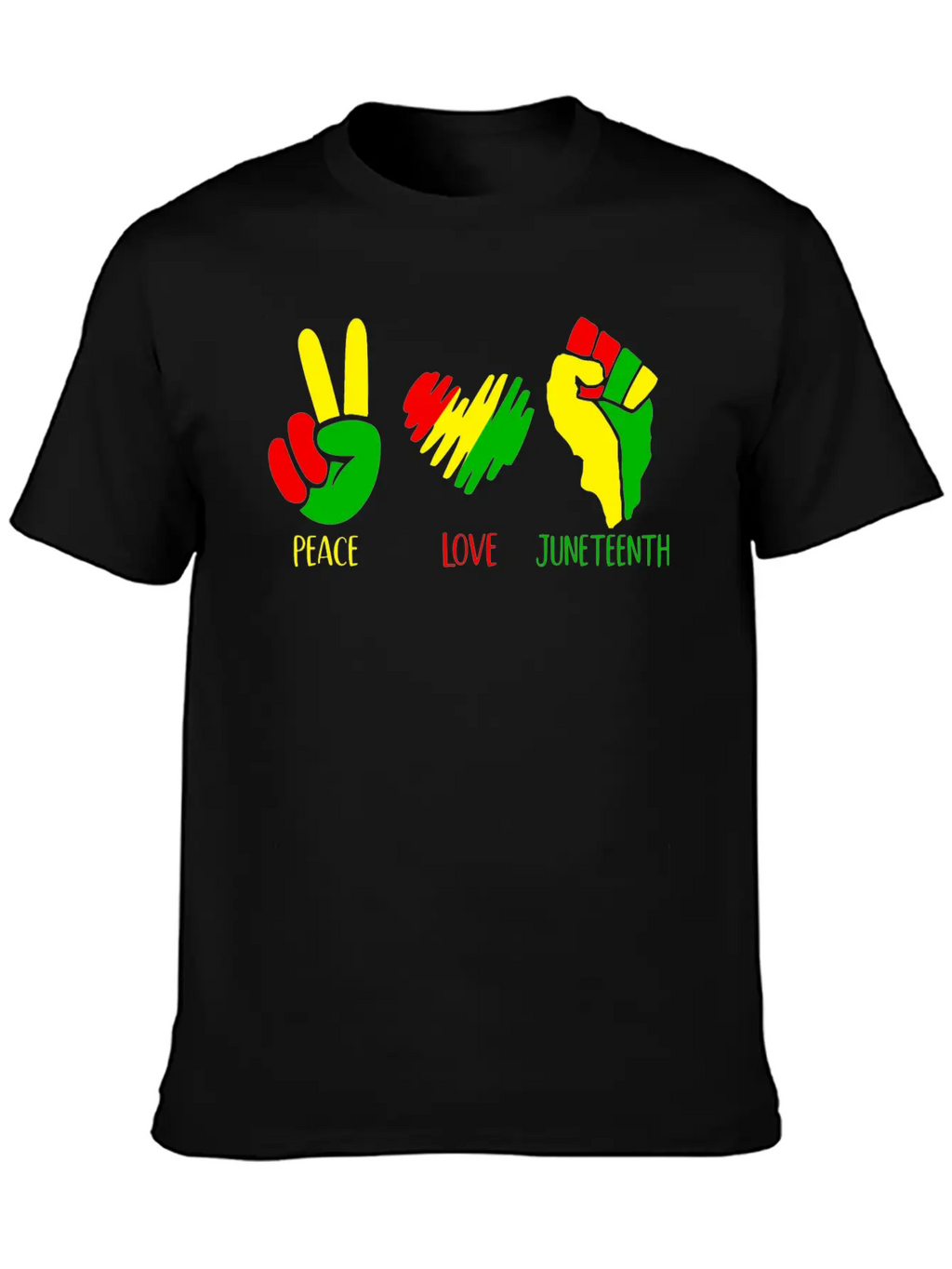 Peace Love Juneteenth Shirt Classic Cotton Tee – Unisex Comfort For Any Season