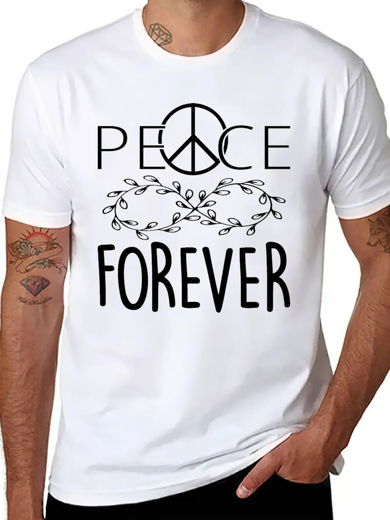 Peace Love Peace Symbol For Love Peace Classic Cotton Tee – Unisex Comfort For Any Season