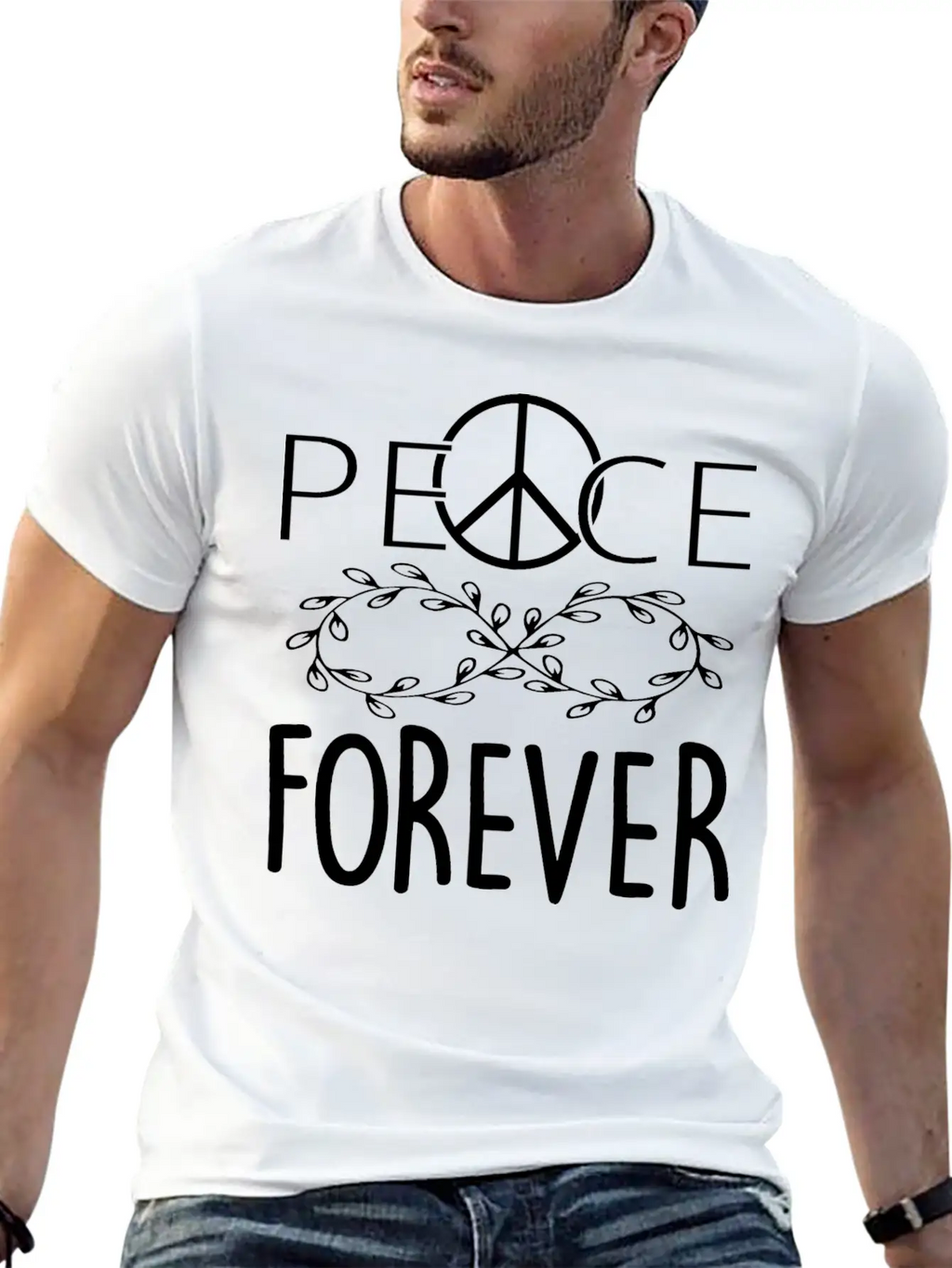 Peace Love Peace Symbol For Love Peace Classic Cotton Tee – Unisex Comfort For Any Season