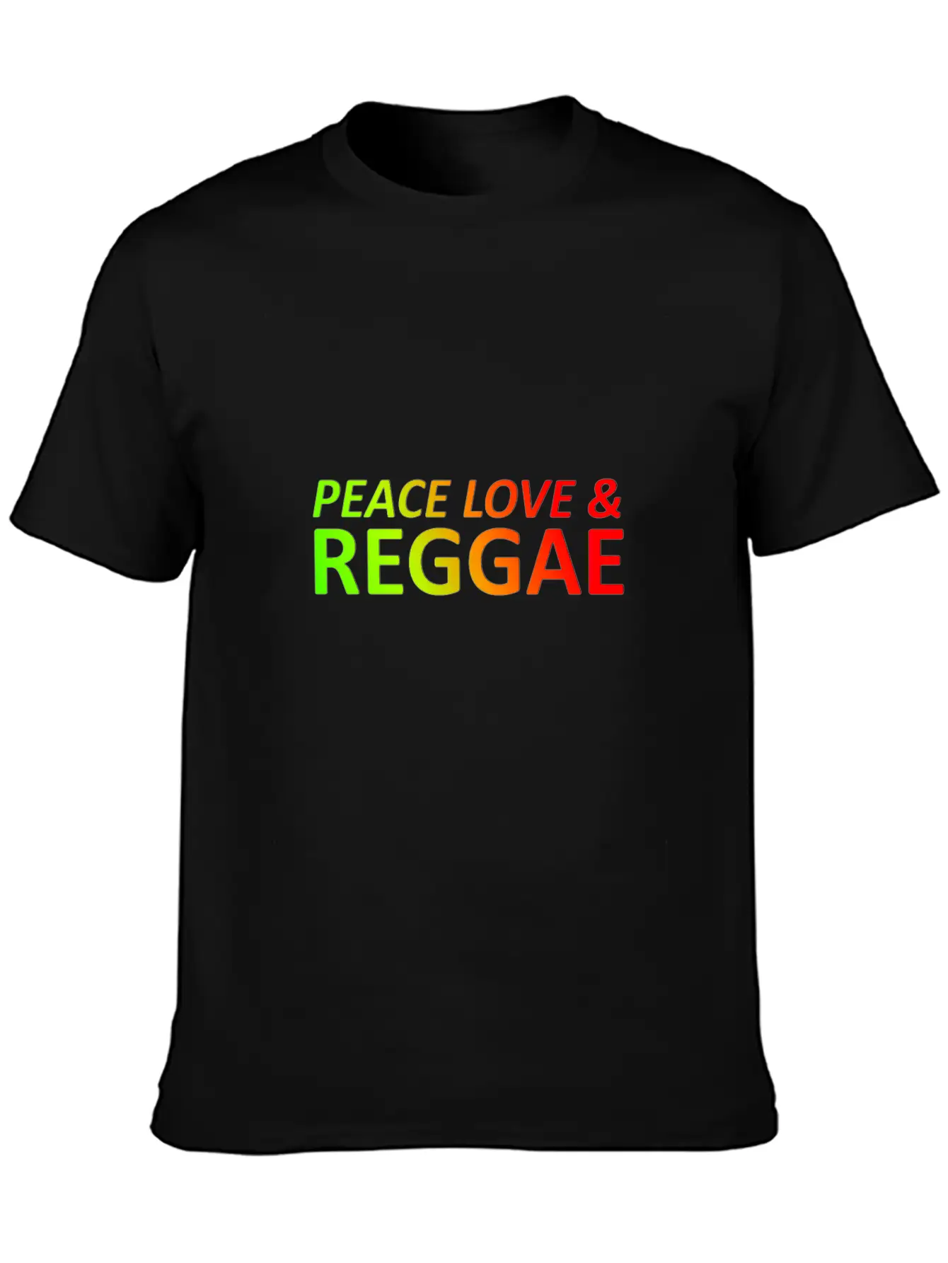 Peace Love Reggae Basic Graphic T-Shirt – Daily Comfort In Soft Cotton