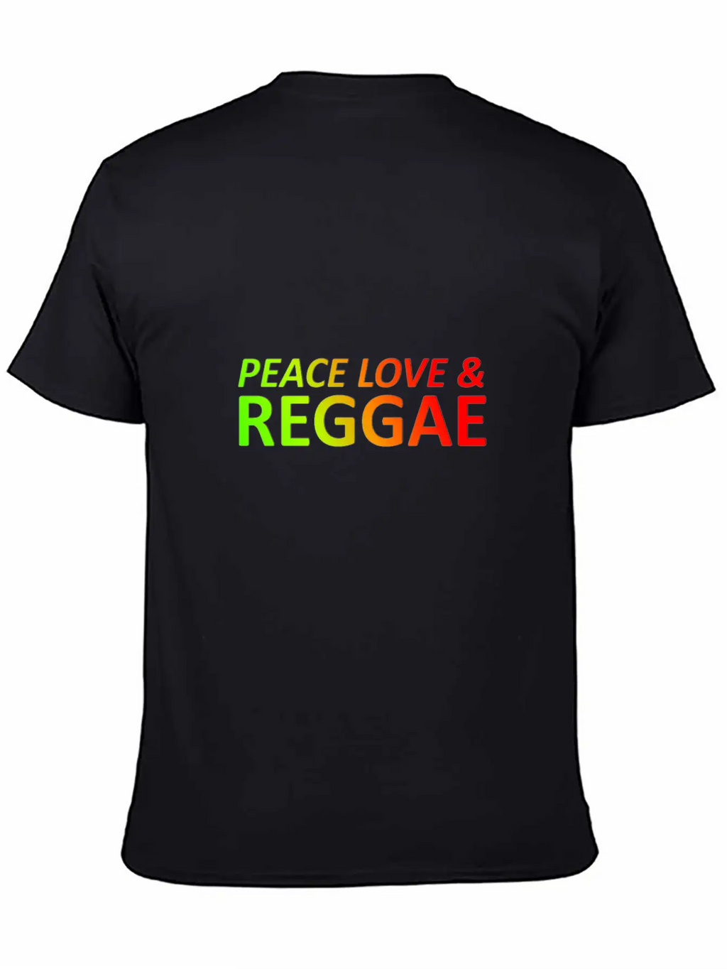 Peace Love Reggae Basic Graphic T-Shirt – Daily Comfort In Soft Cotton