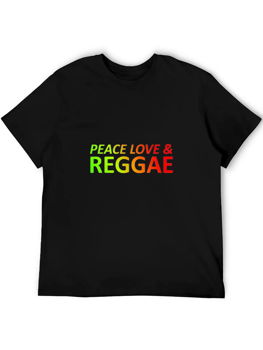 Peace Love Reggae Basic Graphic T-Shirt – Daily Comfort In Soft Cotton