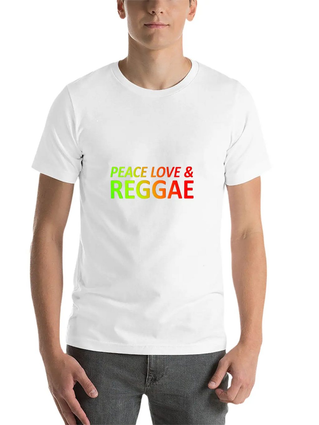 Peace Love Reggae Basic Graphic T-Shirt – Daily Comfort In Soft Cotton
