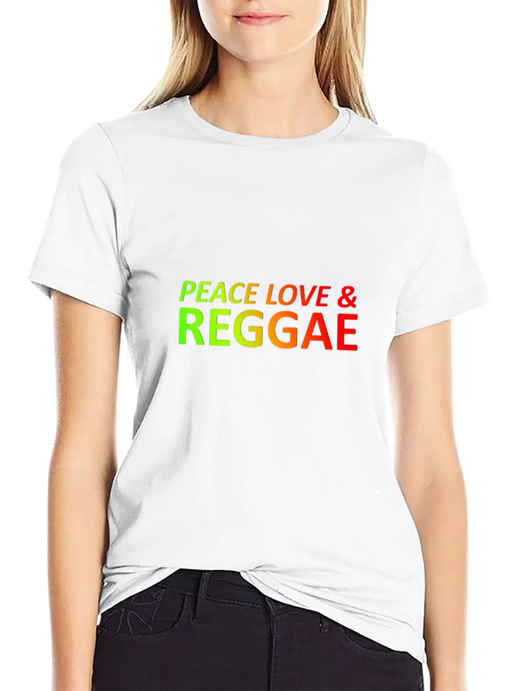 Peace Love Reggae Basic Graphic T-Shirt – Daily Comfort In Soft Cotton