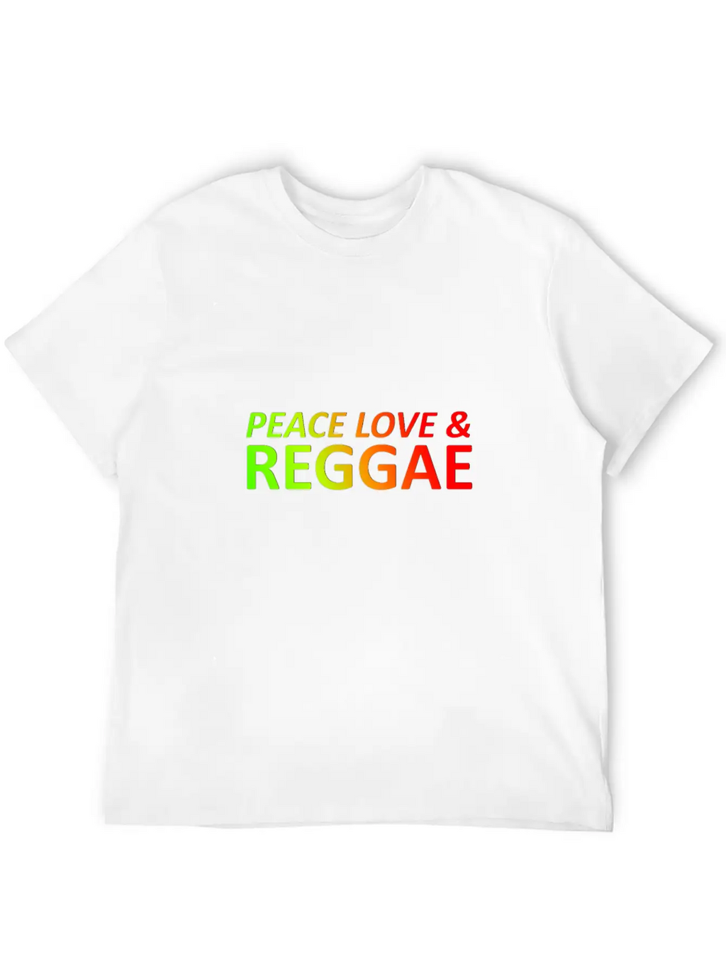 Peace Love Reggae Basic Graphic T-Shirt – Daily Comfort In Soft Cotton