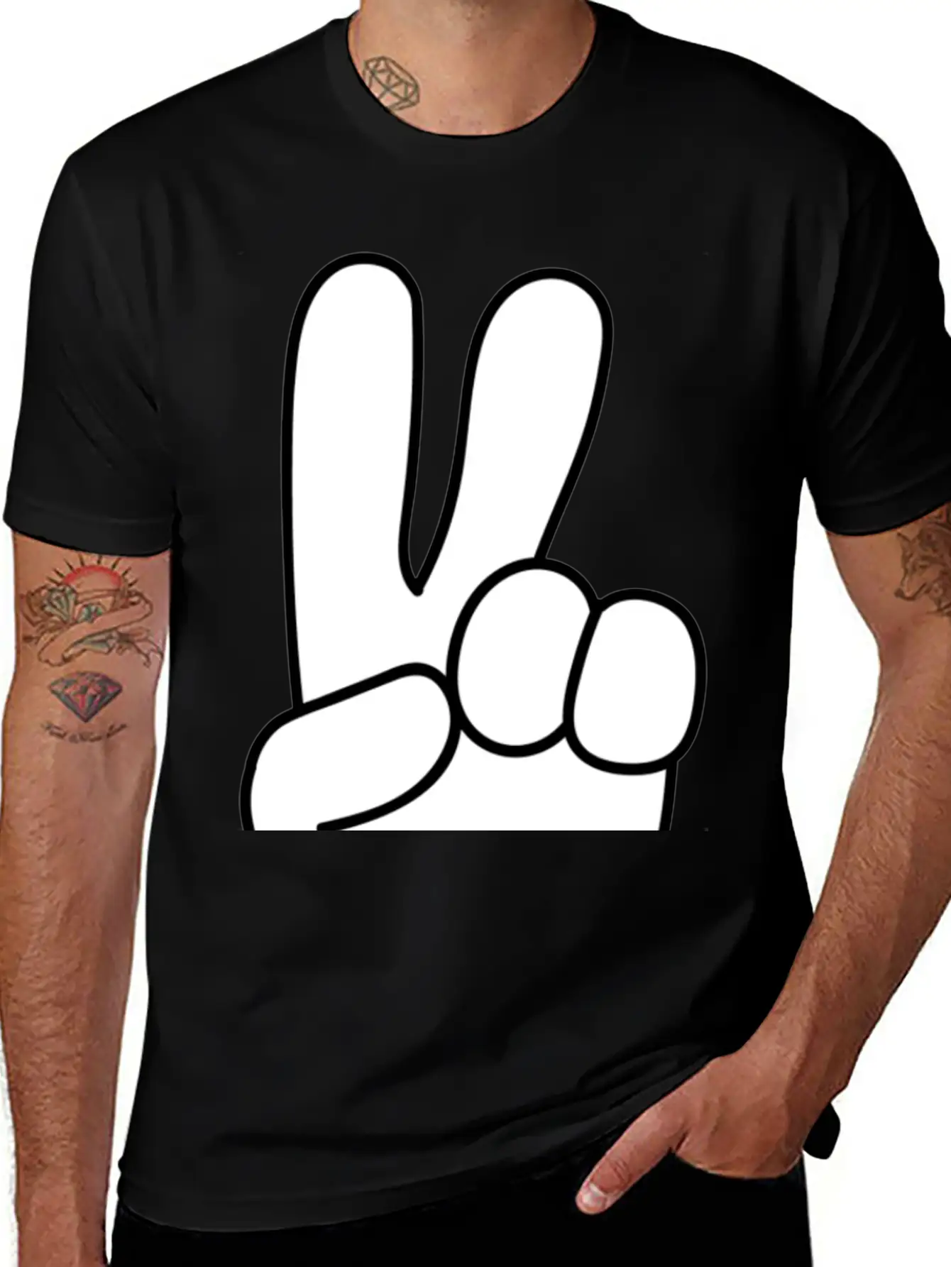 Peace, Peace Sign, Global Peace Unisex Casual T-Shirt – Clean Design For Daily Comfort