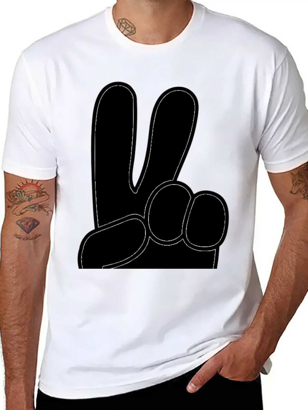 Peace, Peace Sign, Global Peace Unisex Casual T-Shirt – Clean Design For Daily Comfort