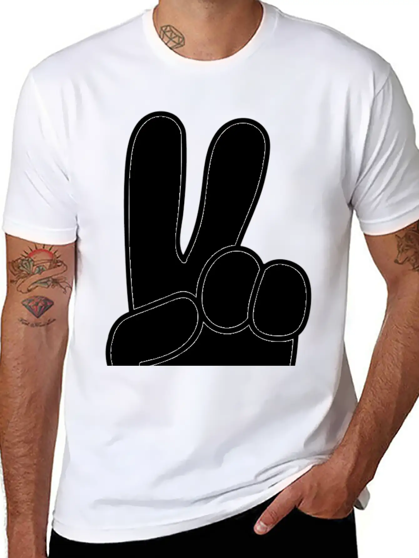Peace, Peace Sign, Global Peace Unisex Casual T-Shirt – Clean Design For Daily Comfort
