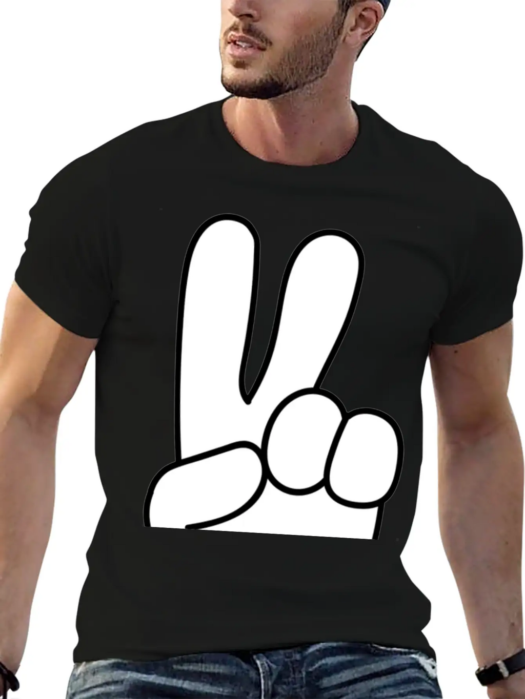 Peace, Peace Sign, Global Peace Unisex Casual T-Shirt – Clean Design For Daily Comfort