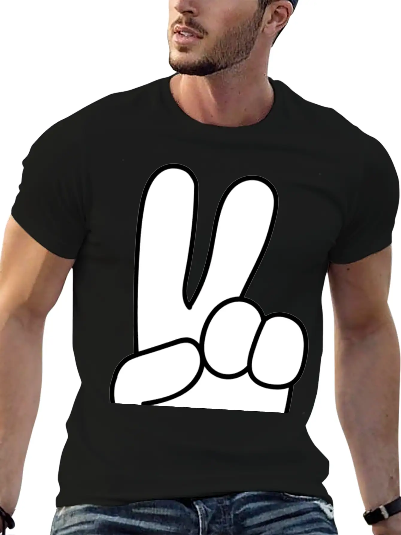 Peace, Peace Sign, Global Peace Unisex Casual T-Shirt – Clean Design For Daily Comfort