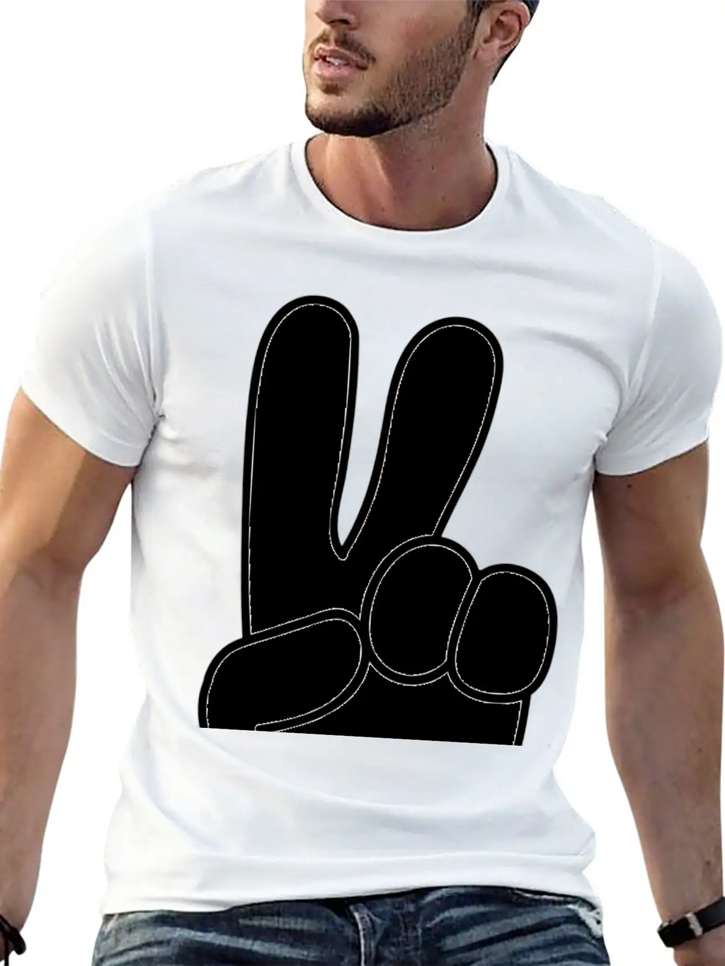 Peace, Peace Sign, Global Peace Unisex Casual T-Shirt – Clean Design For Daily Comfort