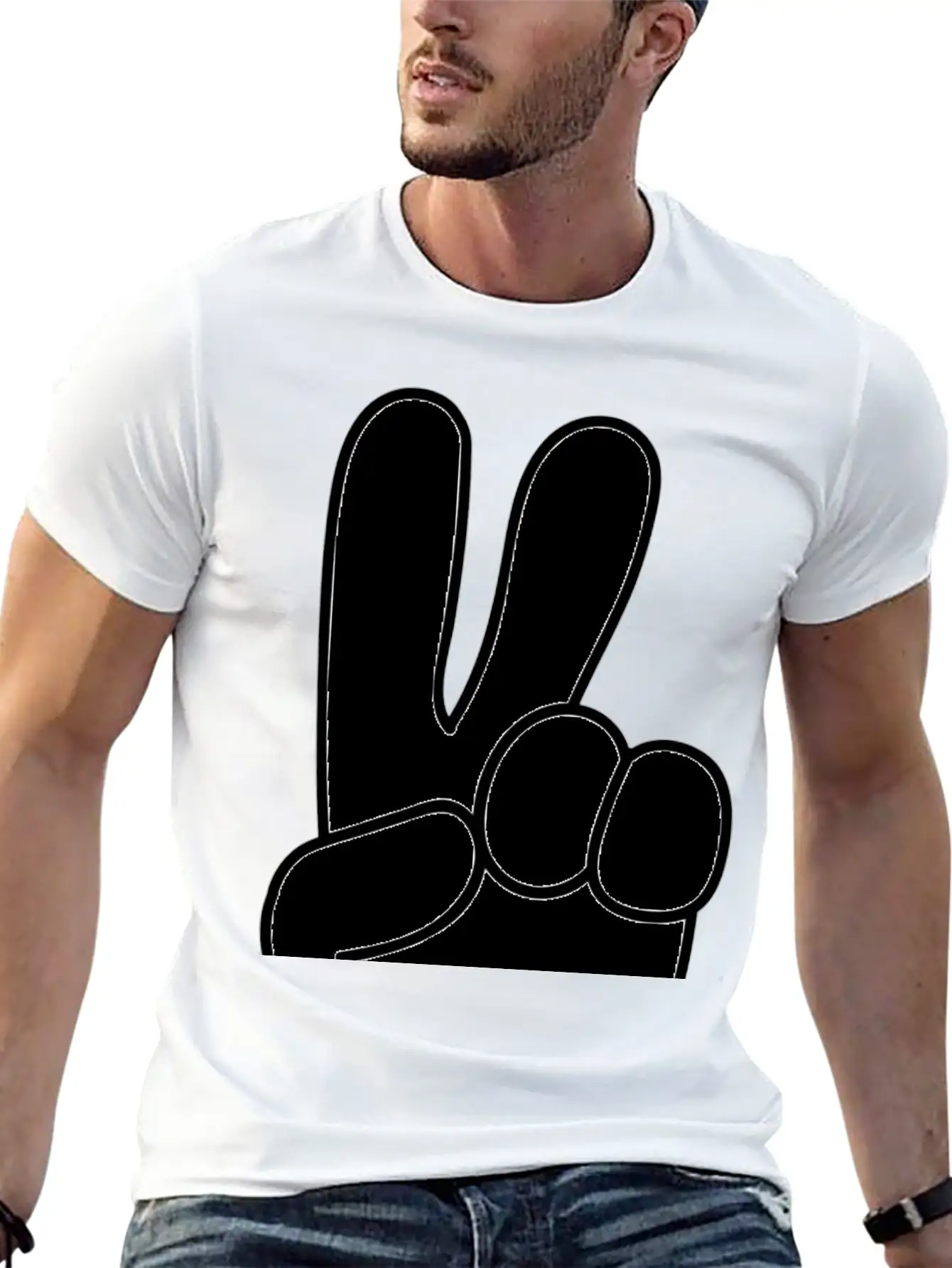 Peace, Peace Sign, Global Peace Unisex Casual T-Shirt – Clean Design For Daily Comfort