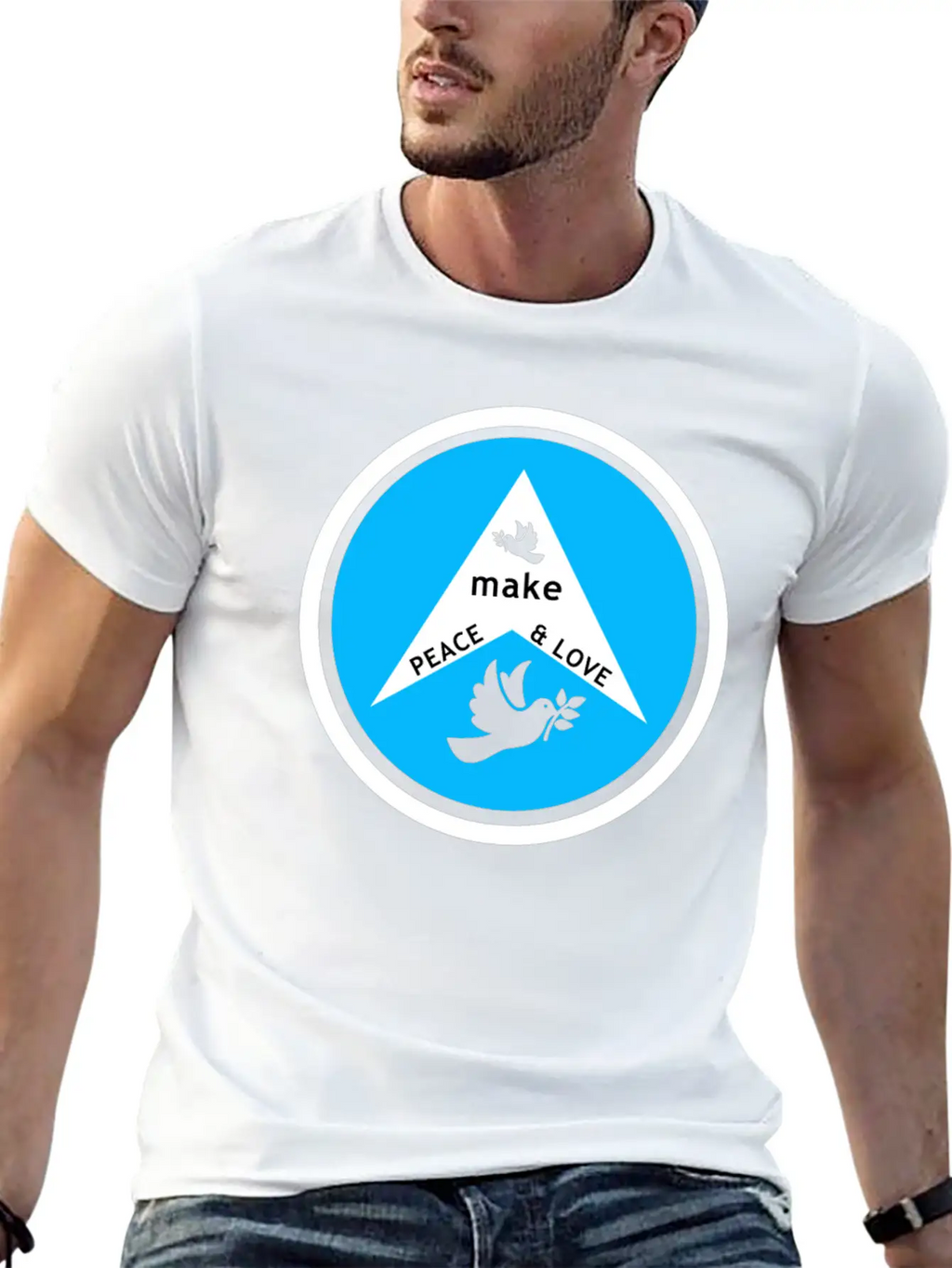 Peace Peace Symbol Peace Movement Peace Maker Gift Breathable Soft Cotton T-Shirt – Timeless Casual Look