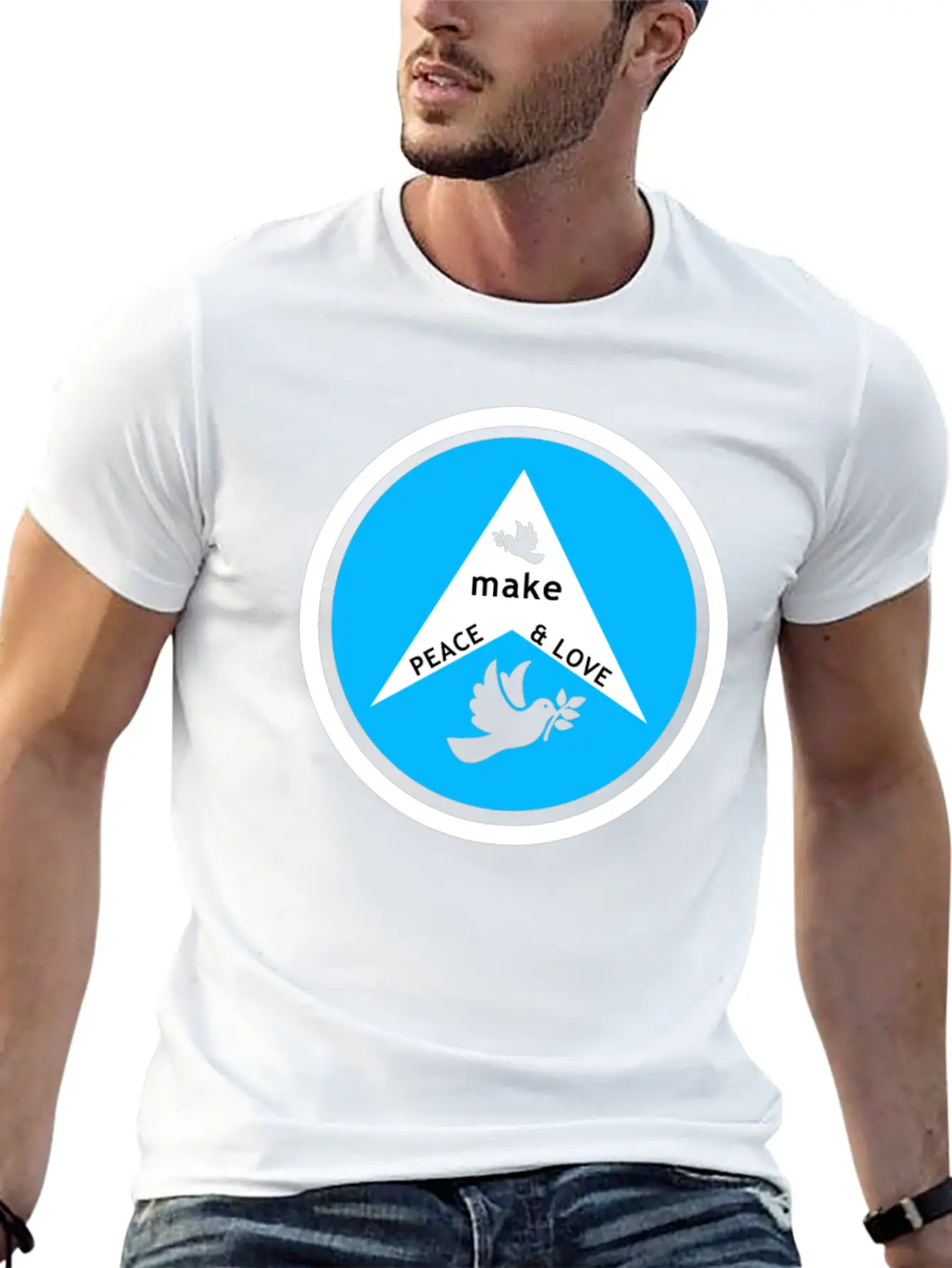 Peace Peace Symbol Peace Movement Peace Maker Gift Breathable Soft Cotton T-Shirt – Timeless Casual Look